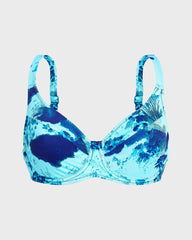Underwire Bikini Top Coral Reef - Blue Oxygene / Vilebrequin Online