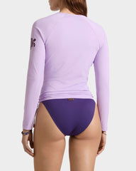 Long Sleeves Rashguard Top Solid - Purple Fleur / Vilebrequin Outlet