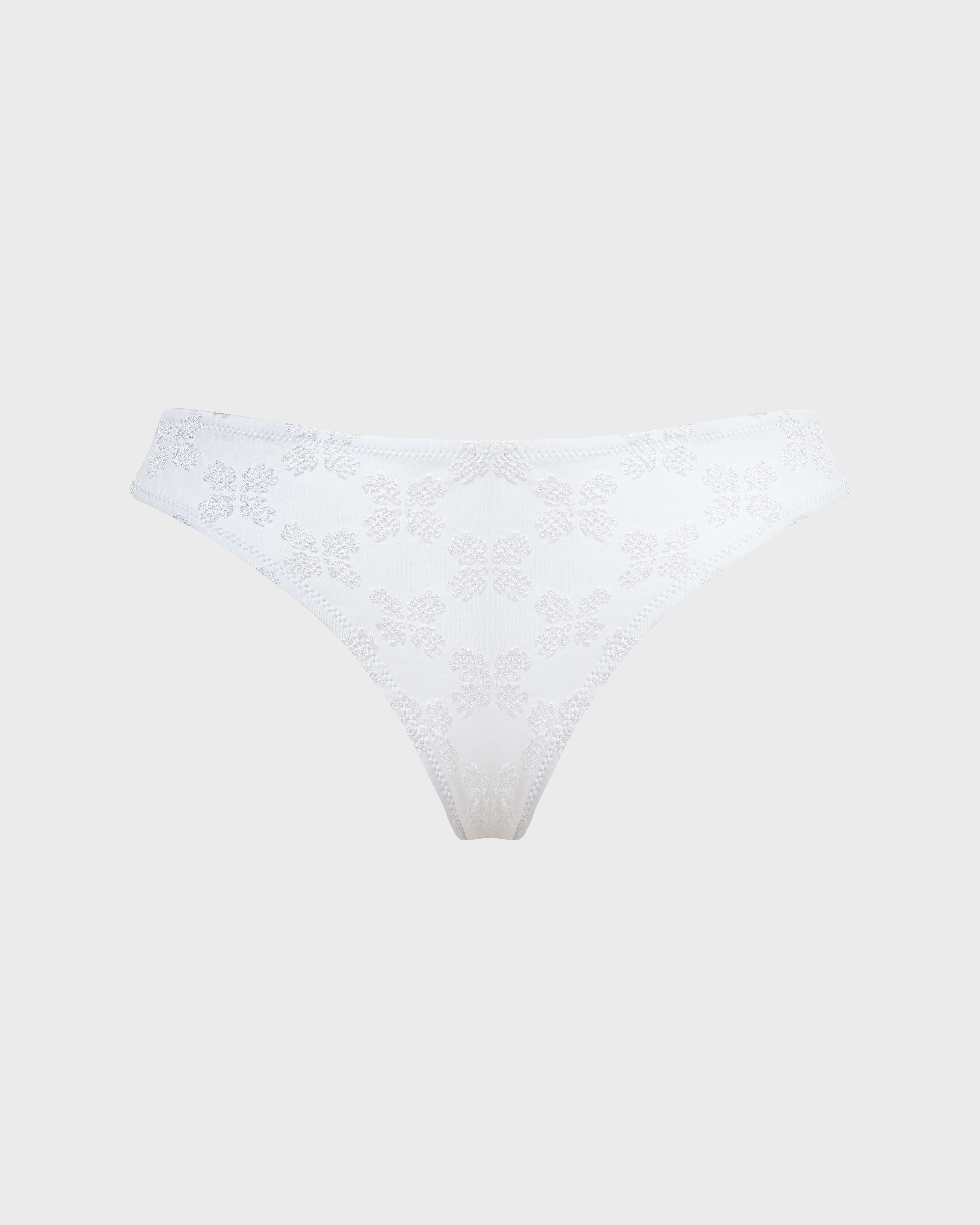 Midi brief Bikini Bottom Turtle Monogram Jacquard - White / Vilebrequin On sale