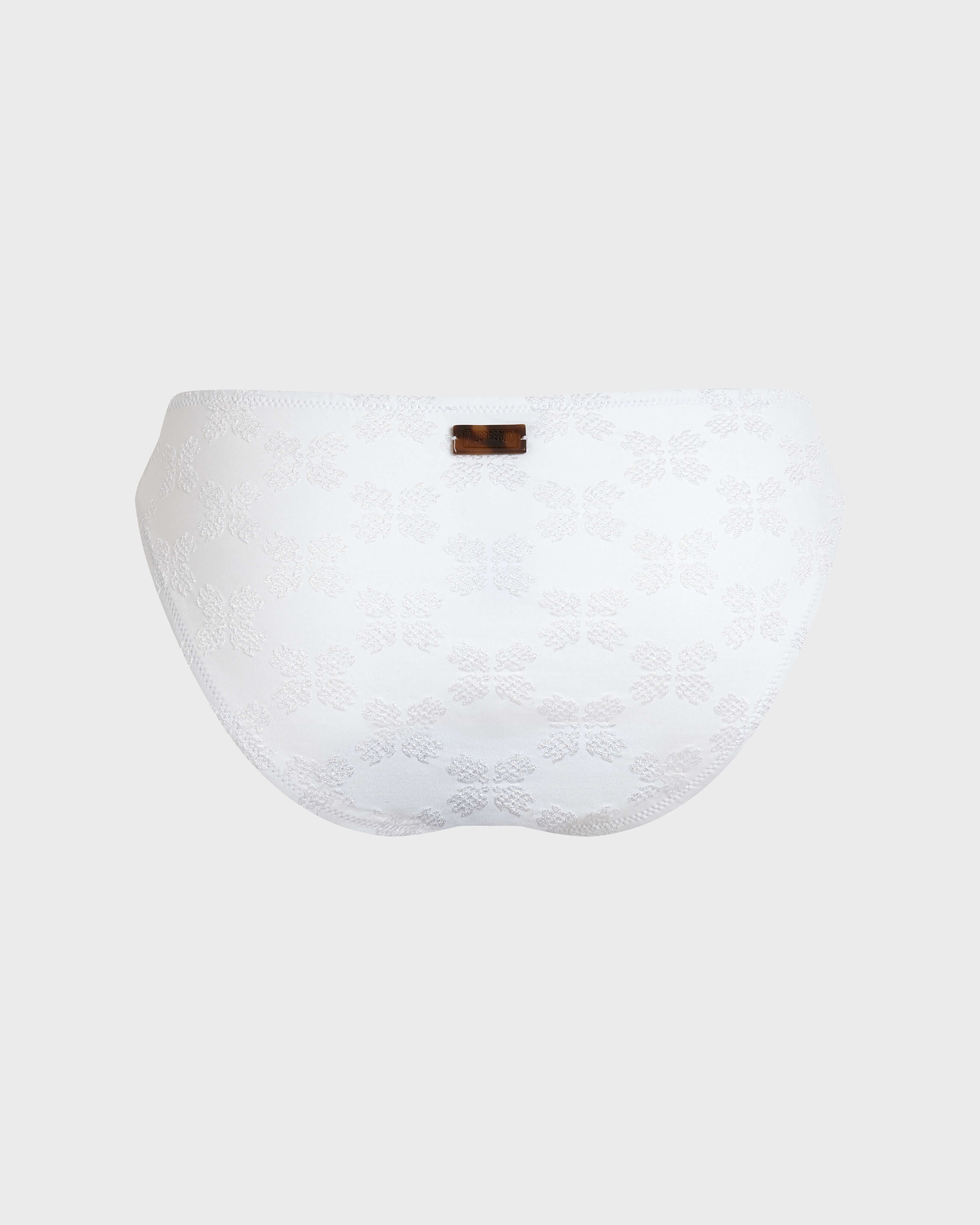 Midi brief Bikini Bottom Turtle Monogram Jacquard - White / Vilebrequin On sale