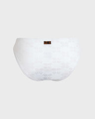 Midi brief Bikini Bottom Turtle Monogram Jacquard - White / Vilebrequin On sale