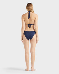 Halter Bikini Top Jacquard Monogram - Blue Navy / Vilebrequin For sale