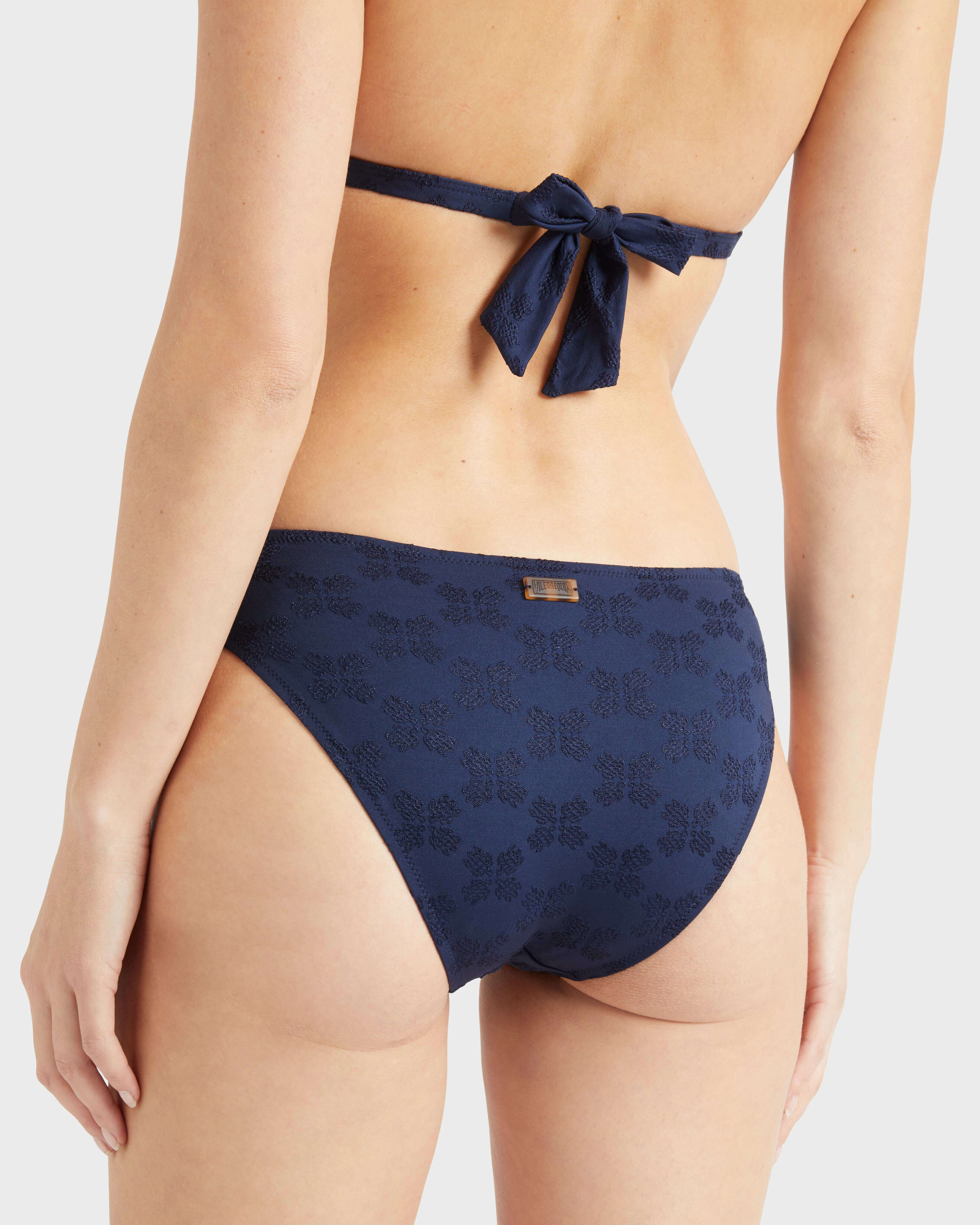 Midi Brief Bikini Bottom Turtles Monogram - Blue Navy / Vilebrequin Discount