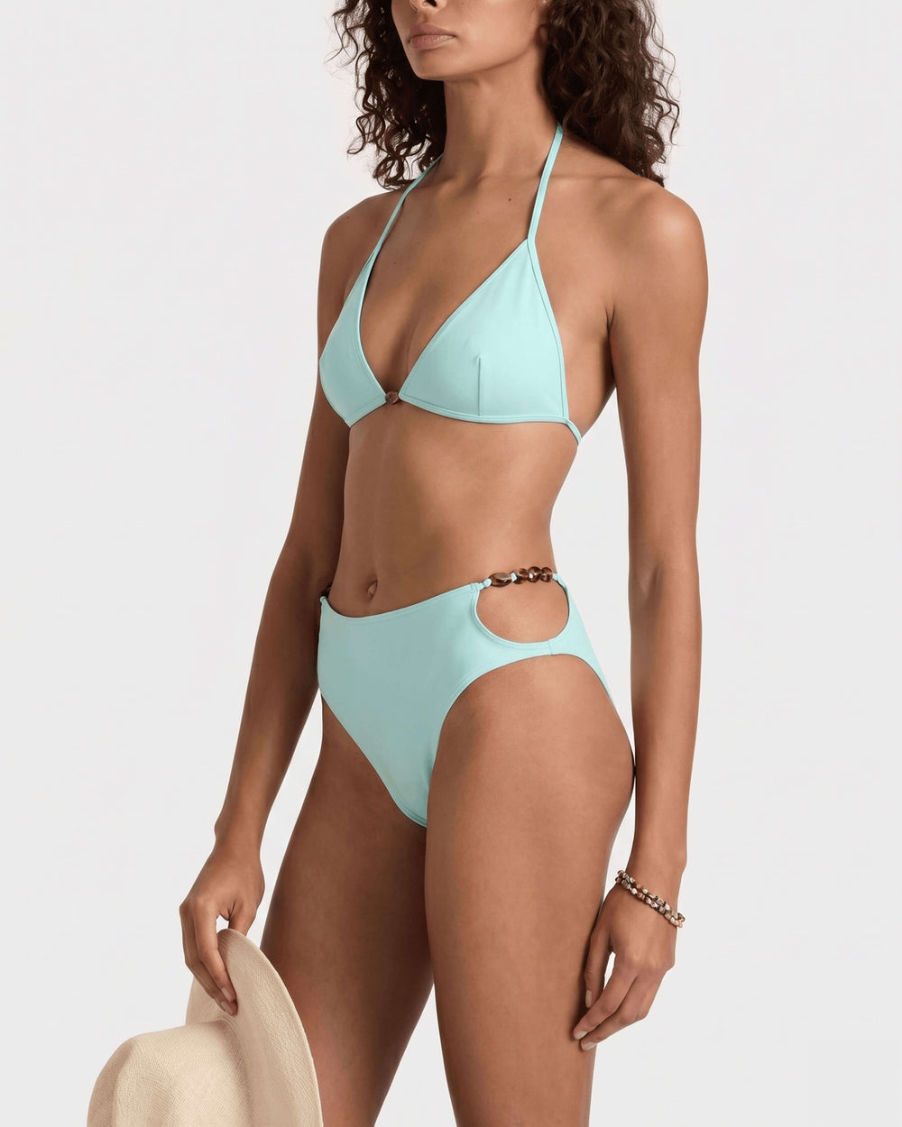 High-waisted Bikini Bottom Solid - Blue Oxygene / Vilebrequin US