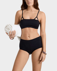 Midi Brief Sculpting Bikini Bottom Solid - Black / Vilebrequin Sale