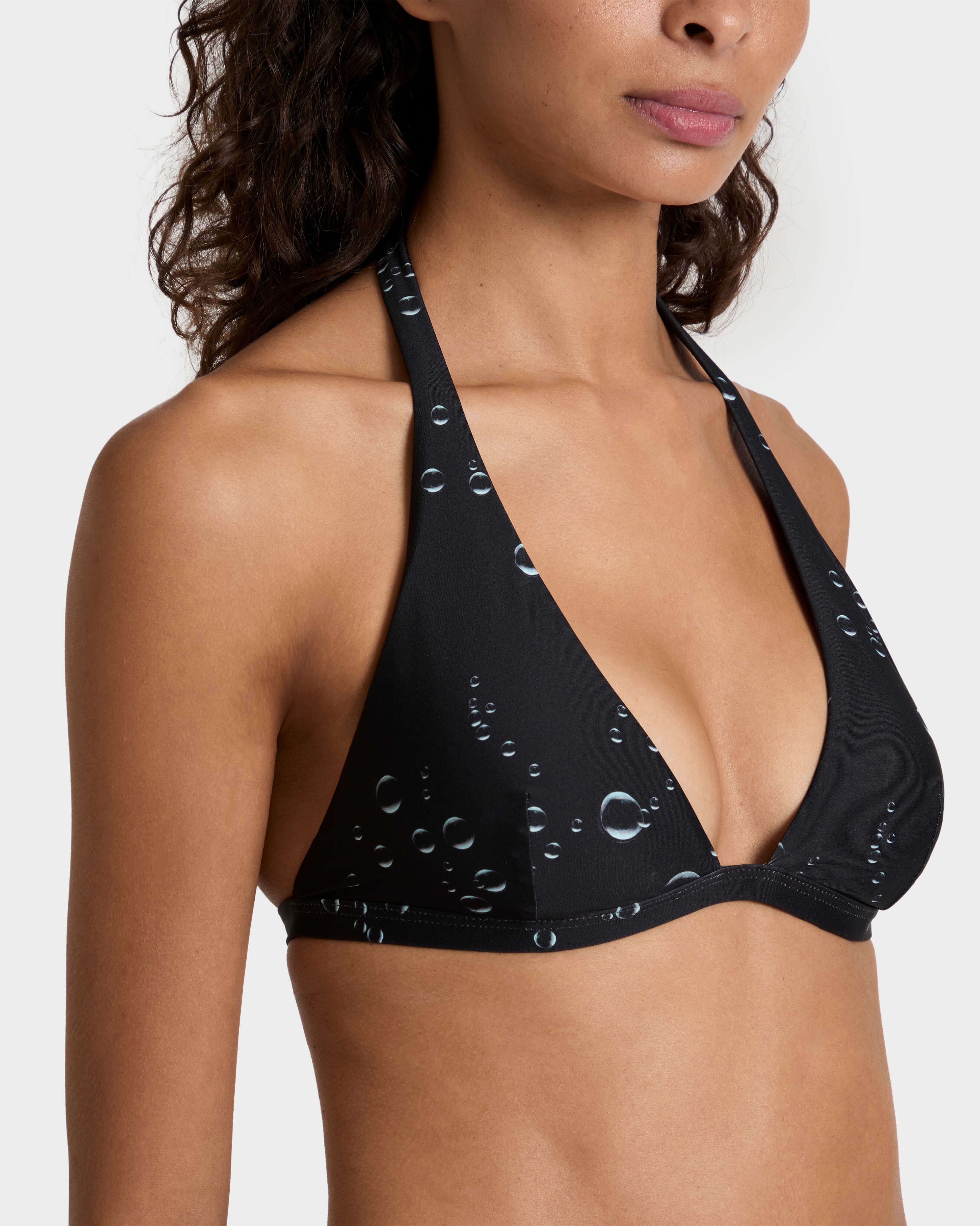 Halter Bikini Top Bubble 3D - Black / Vilebrequin On sale