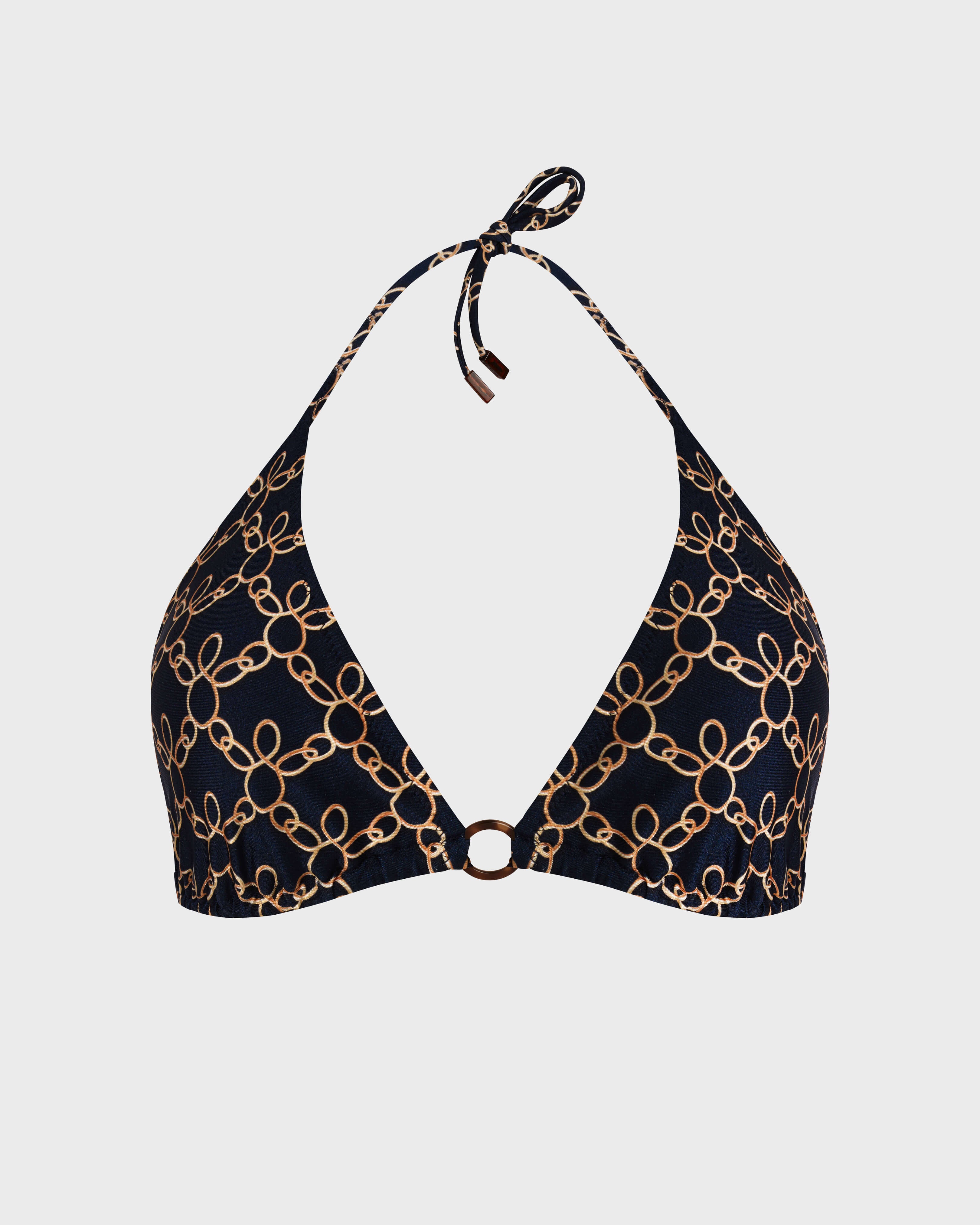 Triangle Bikini Top Turtles Chain - Blue Navy / Vilebrequin For sale