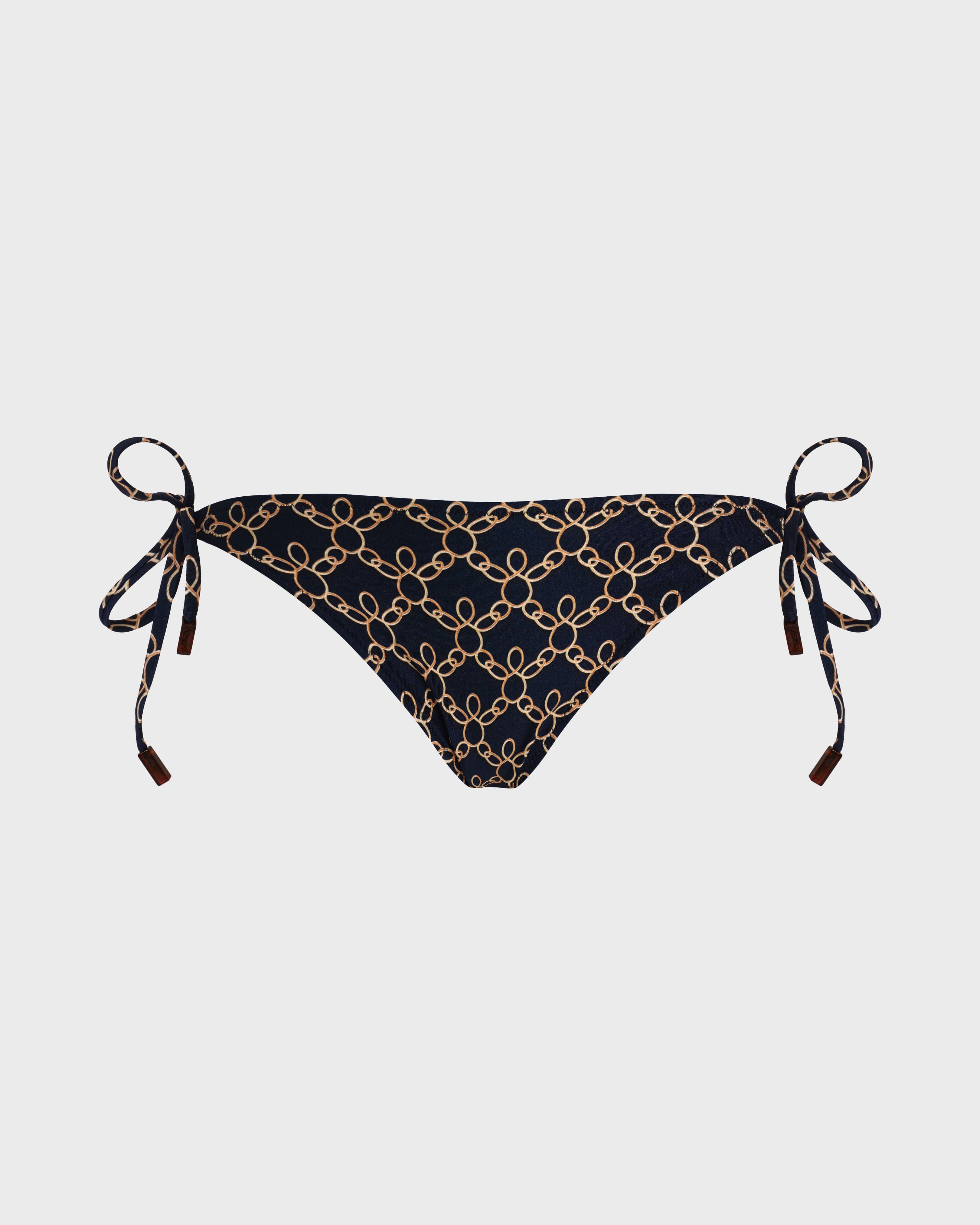 Side Tie Bikini Bottom Turtles Chain - Blue Navy / Vilebrequin Discount