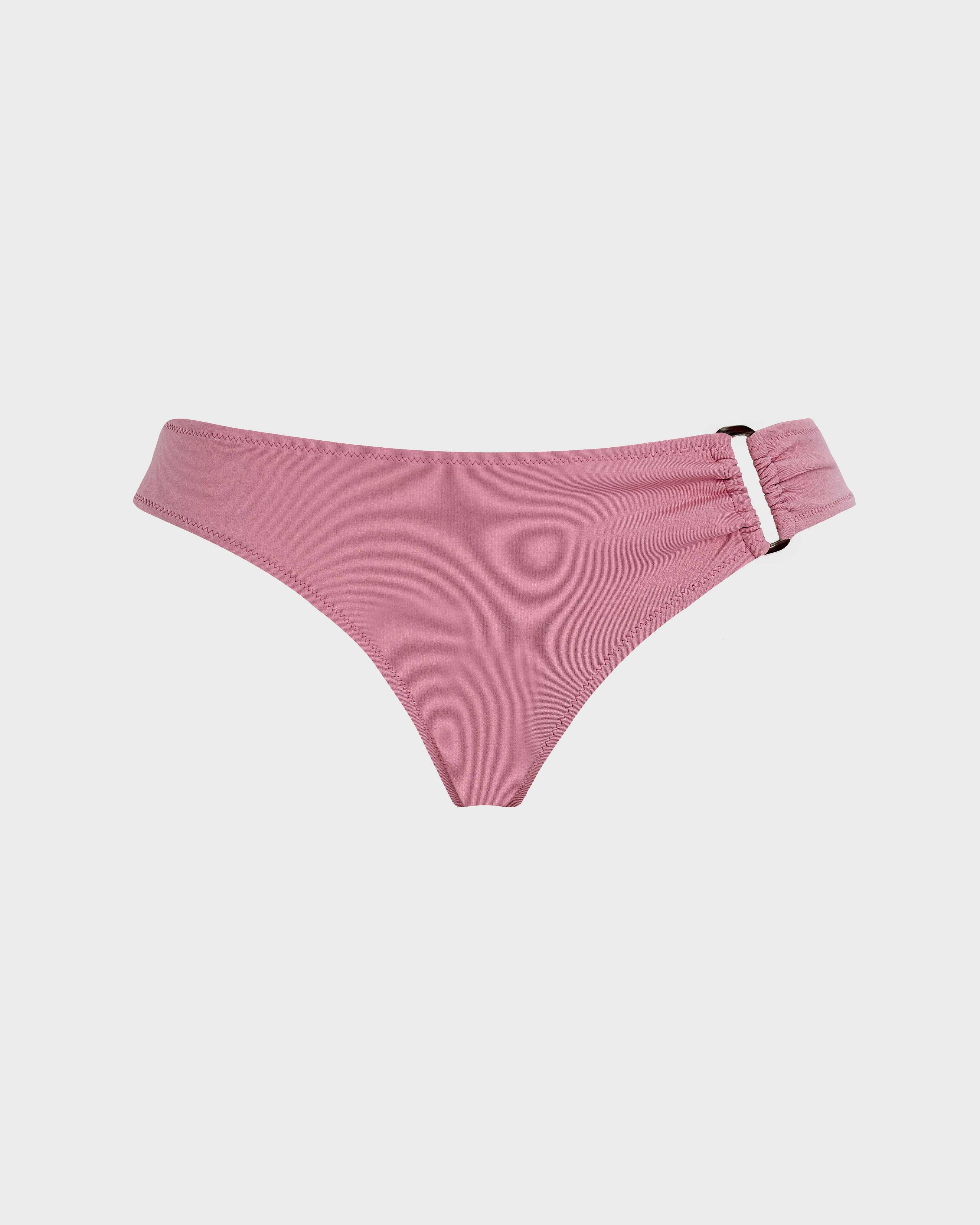 Mid Rise Bikini Bottom Solid - Pink Boudoir / Vilebrequin Sale