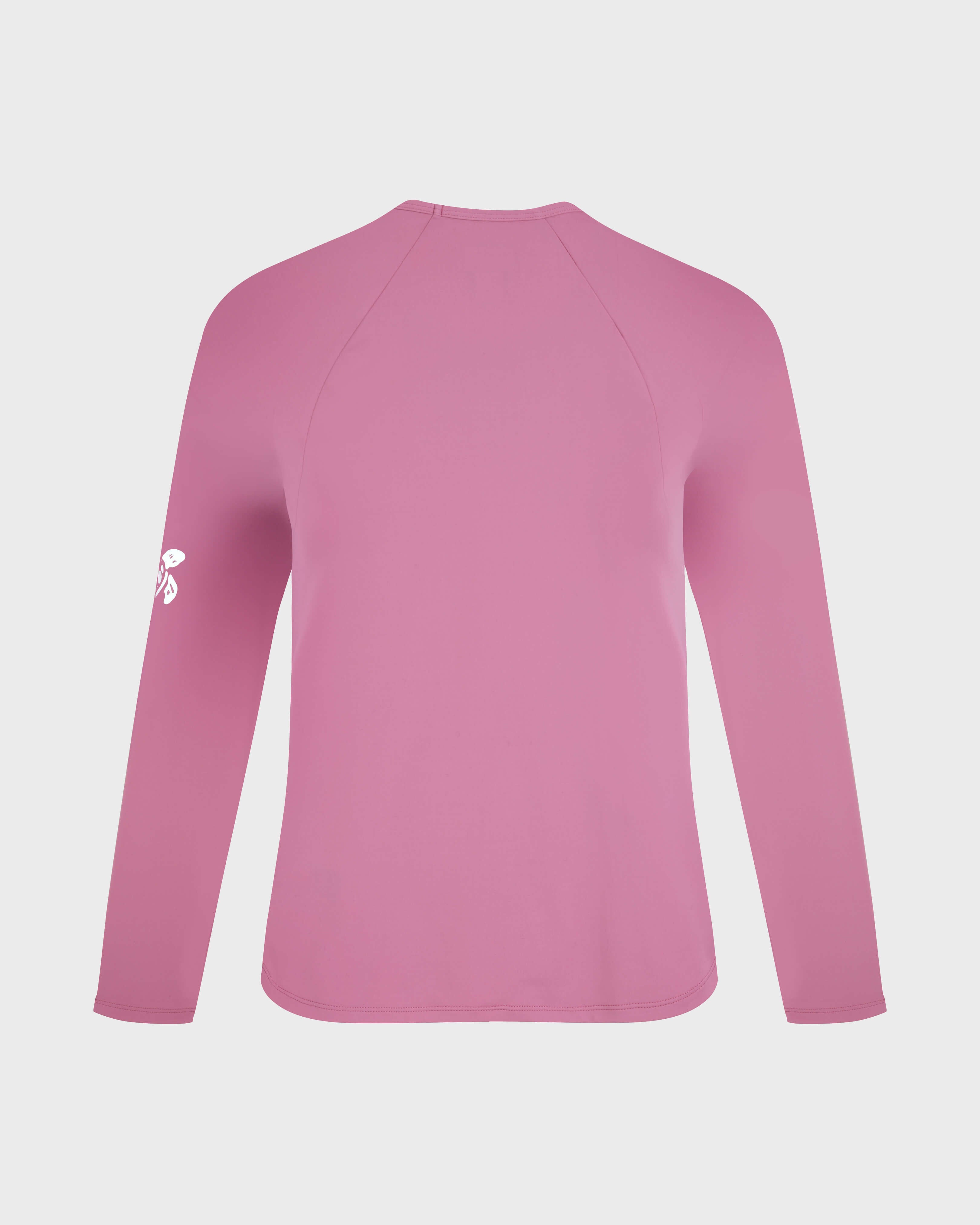 Long Sleeves Rashguard Top Solid - Pink Boudoir / Vilebrequin On sale