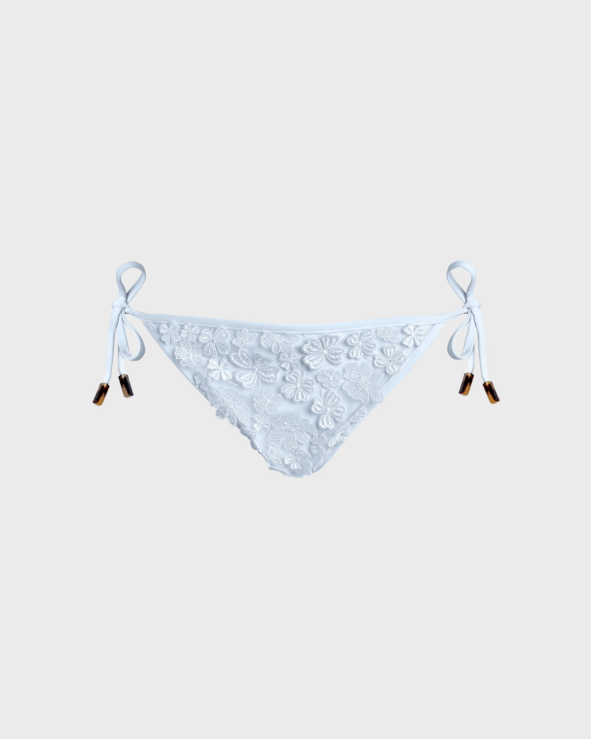 Bikini Bottom Embroidered Guipure Florale - White / Vilebrequin Discount