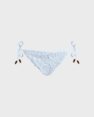 Bikini Bottom Embroidered Guipure Florale - White / Vilebrequin Discount