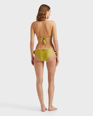 Solid Stretch Shiny Bikini Bottom - Green Wormwood / Vilebrequin US