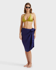 Solid Stretch Shiny Bikini Bottom - Green Wormwood / Vilebrequin US