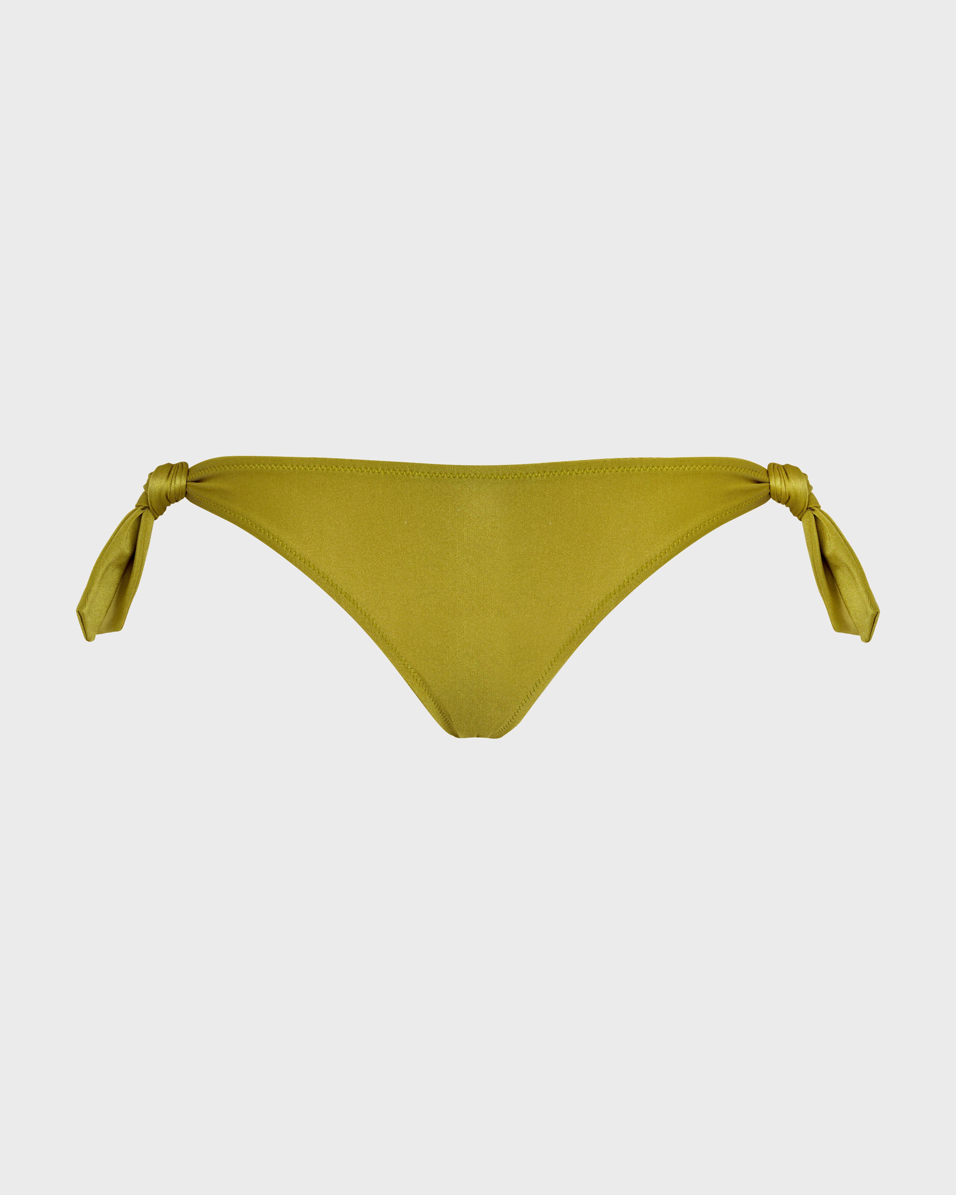 Solid Stretch Shiny Bikini Bottom - Green Wormwood / Vilebrequin US