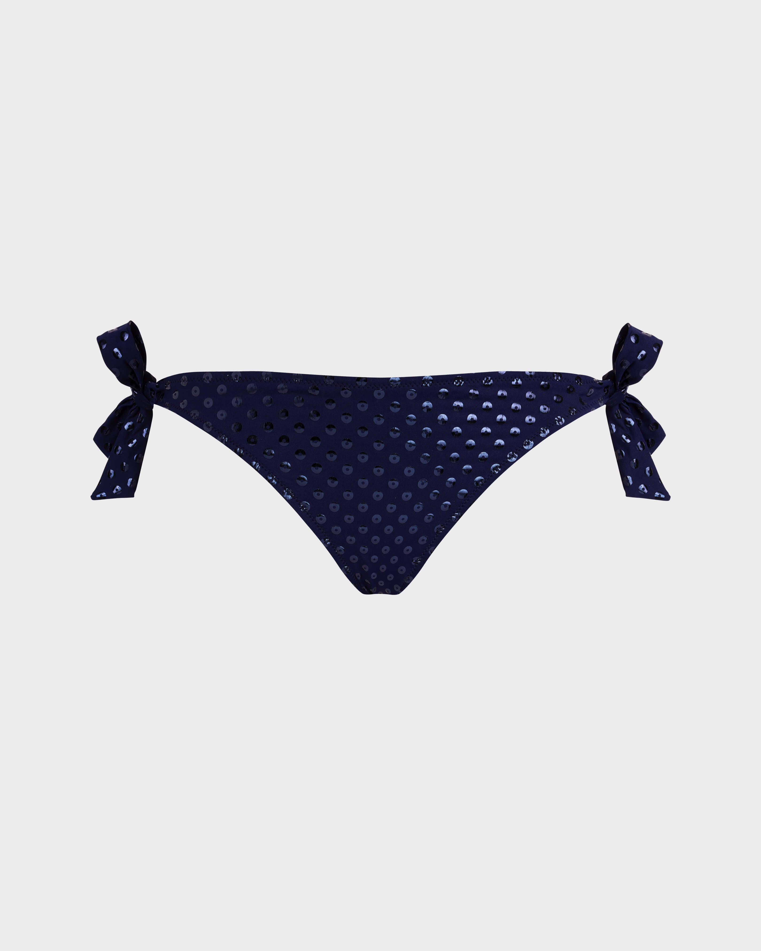 Side Tie Bikini Bottom Relief Sparkling - Blue Navy / Vilebrequin On sale