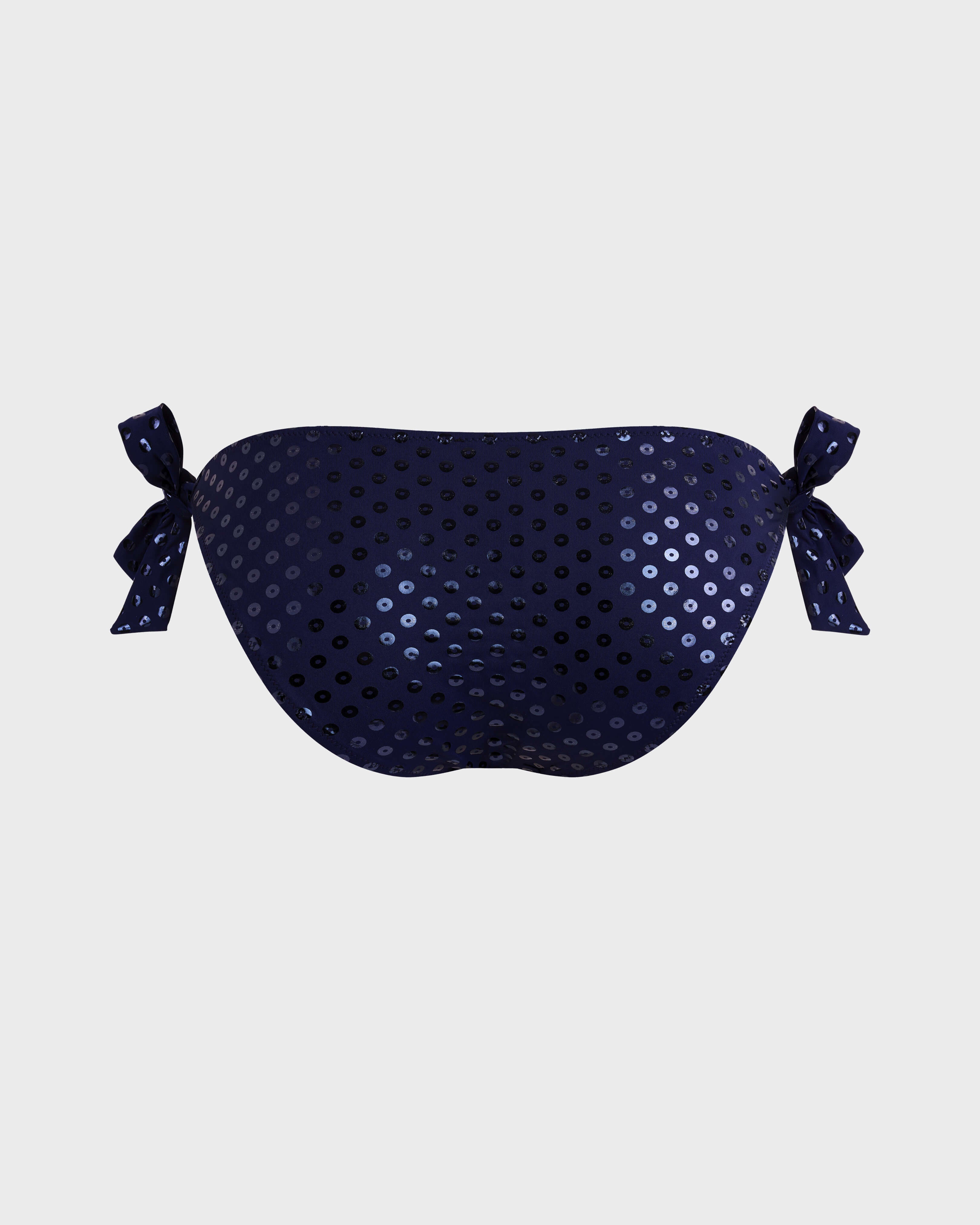 Side Tie Bikini Bottom Relief Sparkling - Blue Navy / Vilebrequin On sale