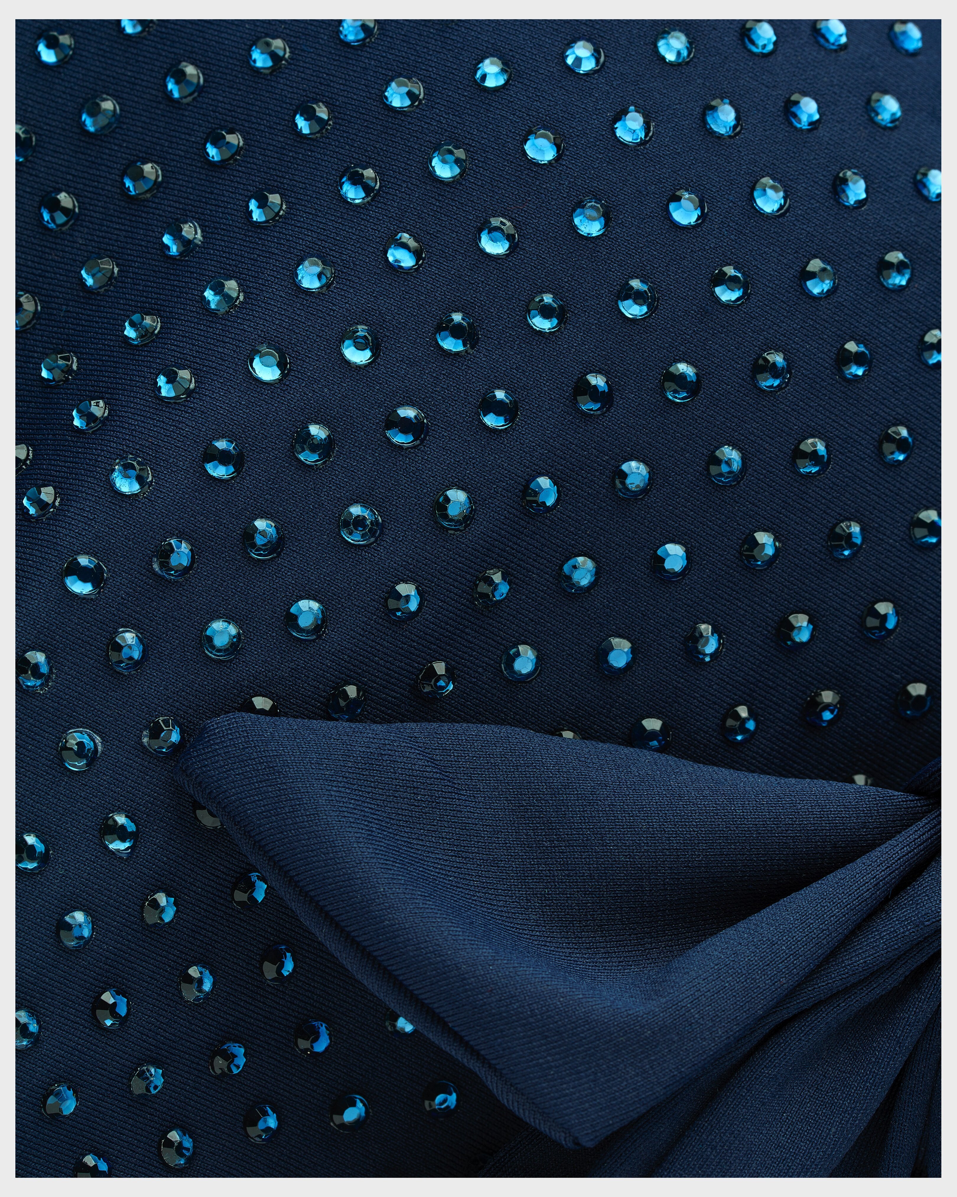 Halter Bikini Top Strass - Blue Navy / Vilebrequin For sale