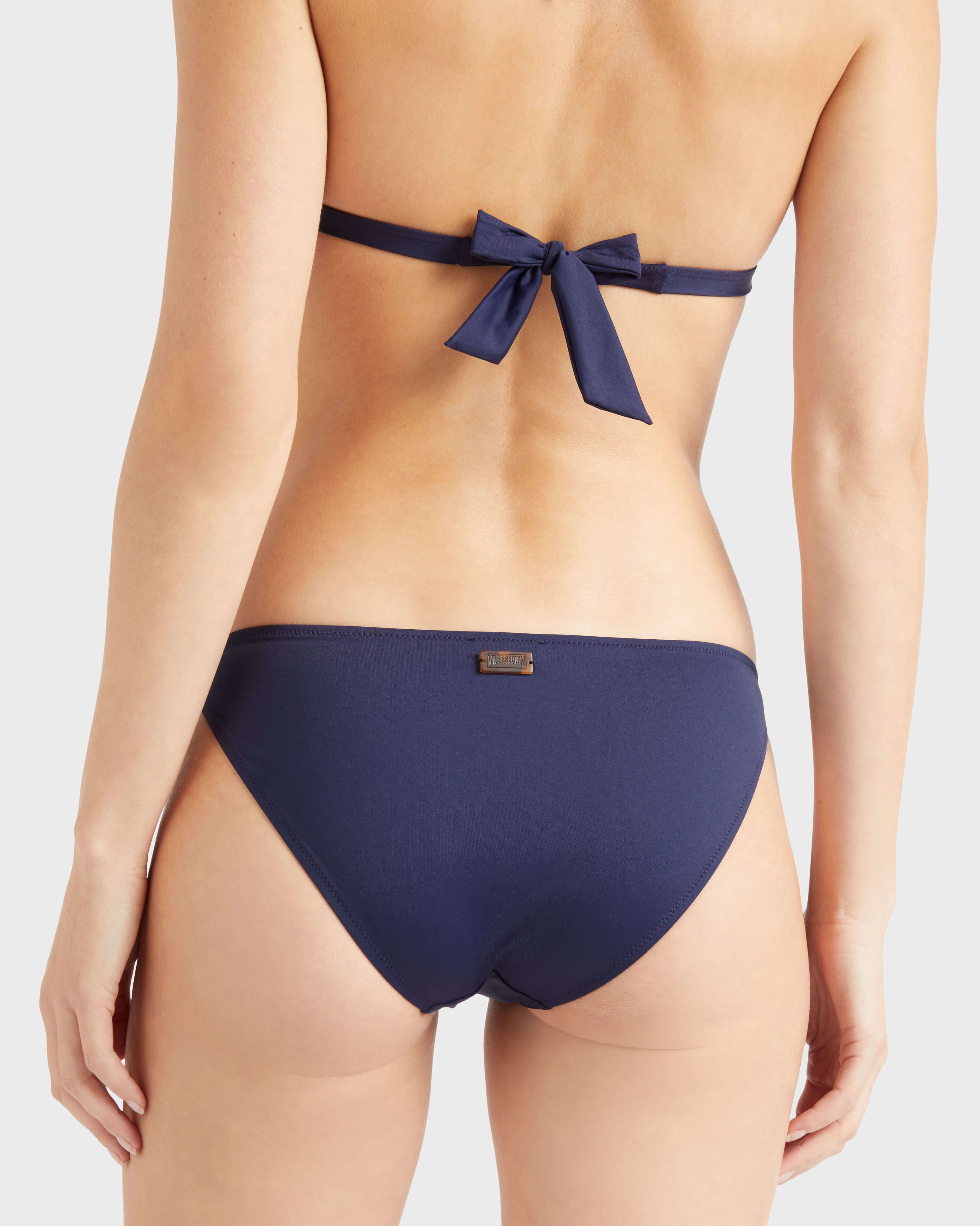 Mini brief Bikini Bottom Strass - Blue Navy / Vilebrequin Discount