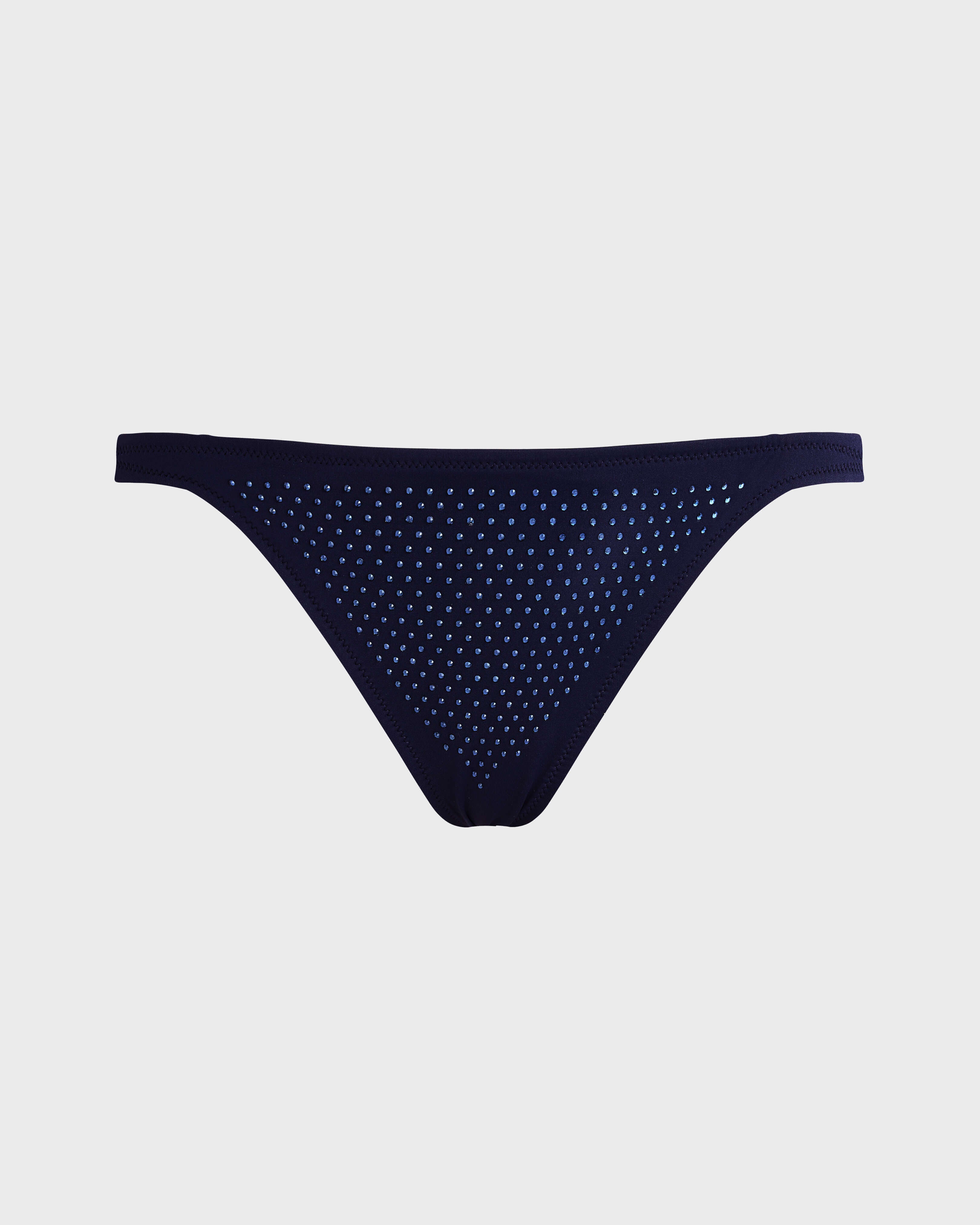 Mini brief Bikini Bottom Strass - Blue Navy / Vilebrequin Discount