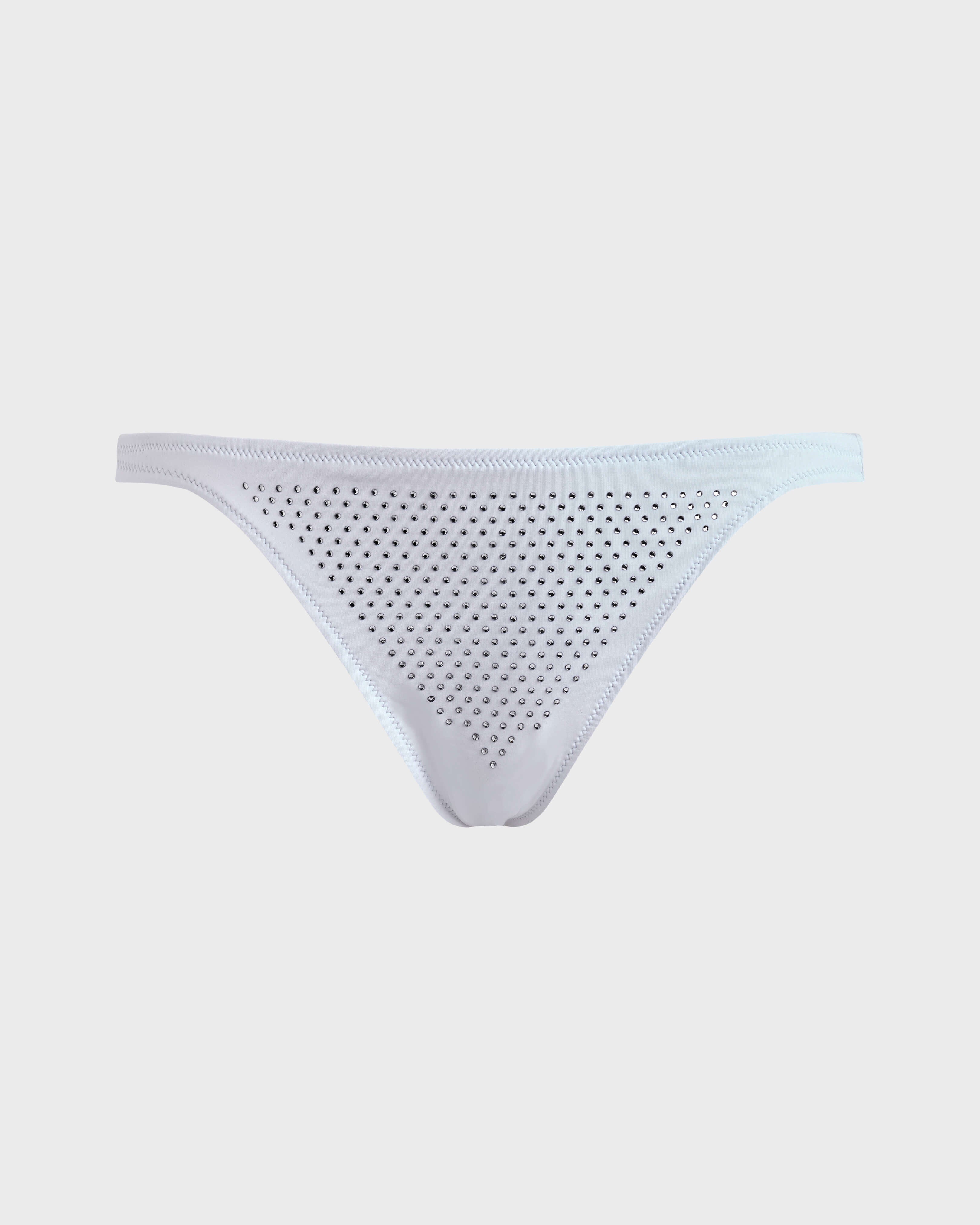 Mini brief Bikini Bottom Strass - White / Vilebrequin Outlet