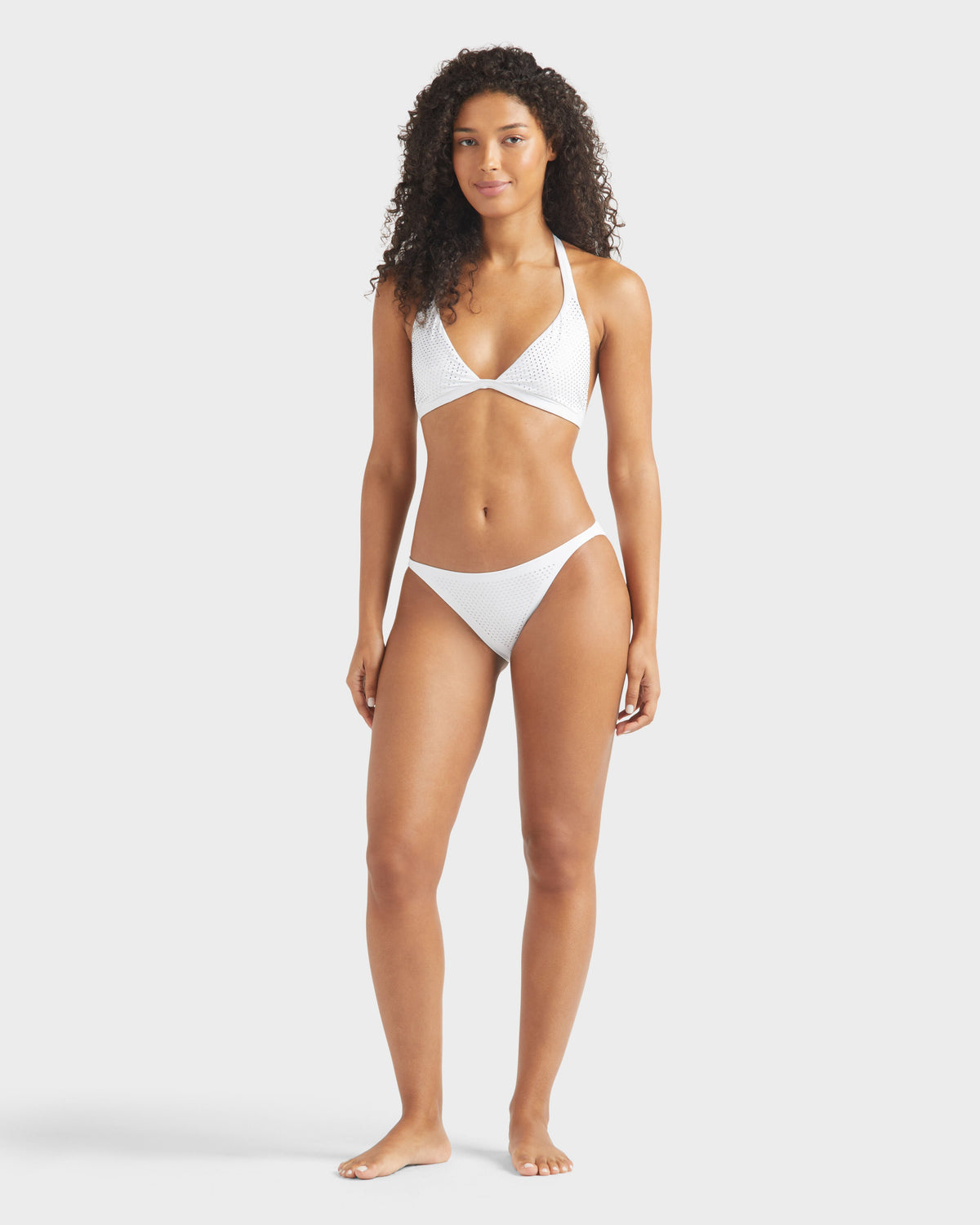 Halter Bikini Top Strass - White / Vilebrequin US