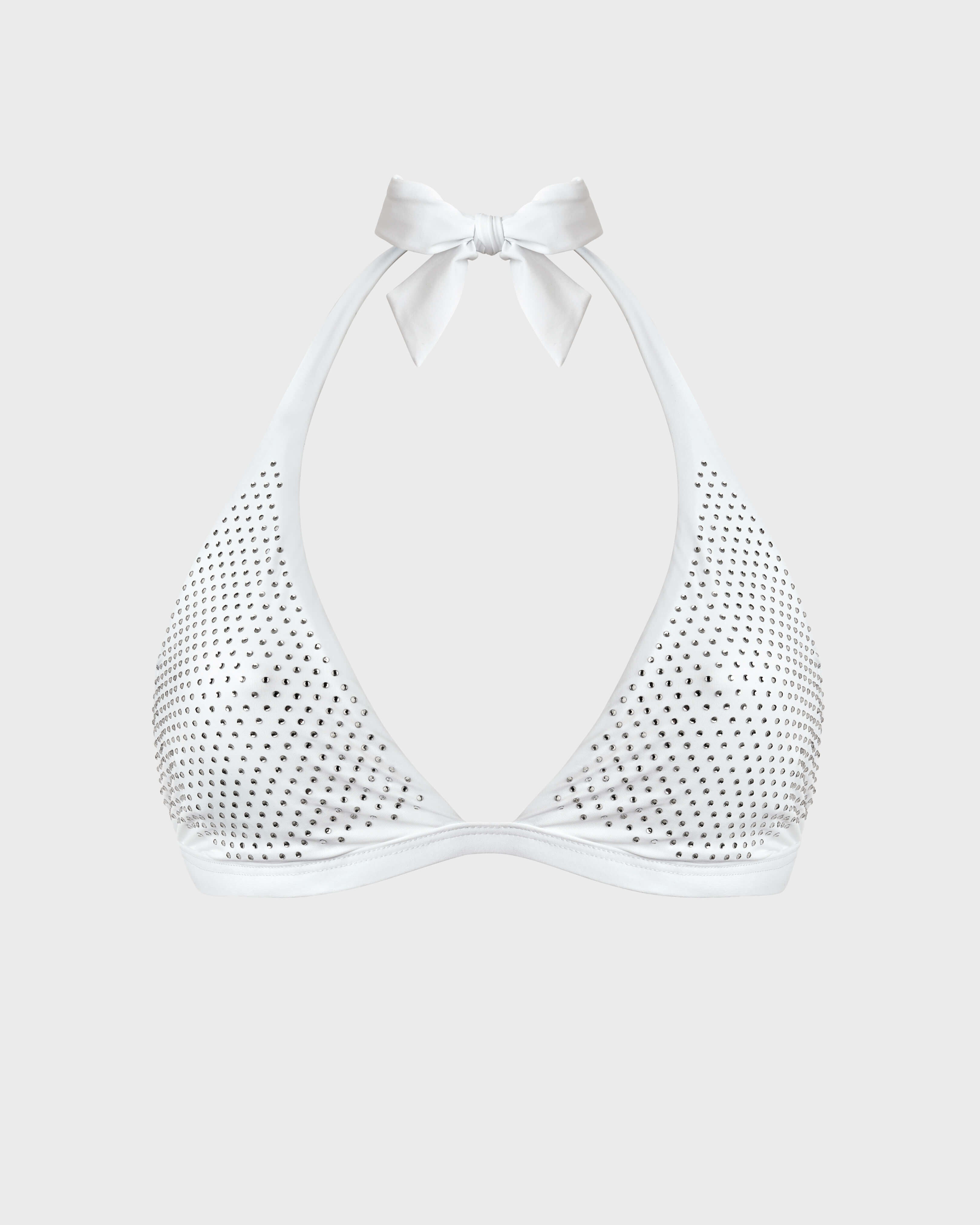 Halter Bikini Top Strass - White / Vilebrequin US
