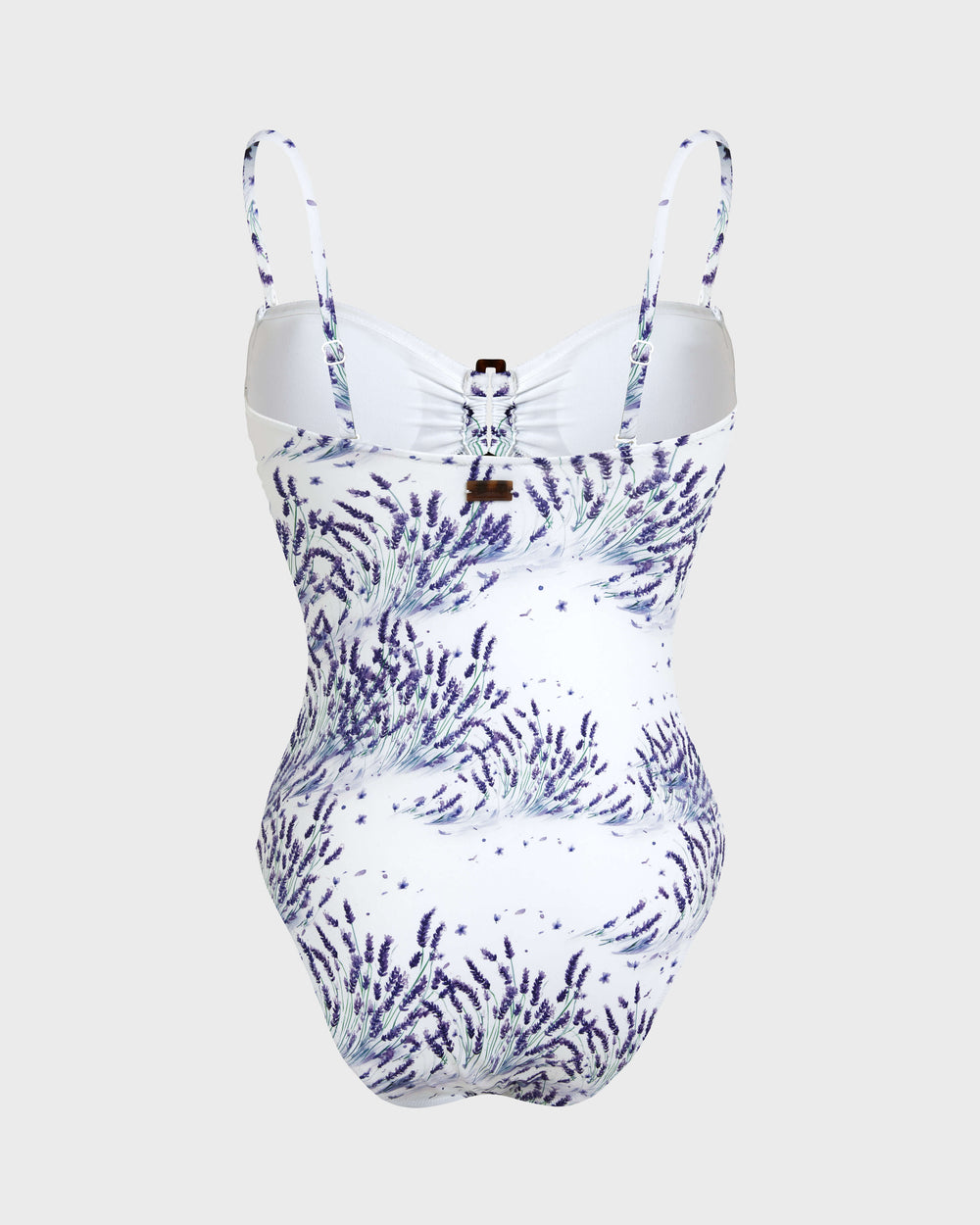Bandeau One-piece Swimsuit Lavender - White / Vilebrequin New