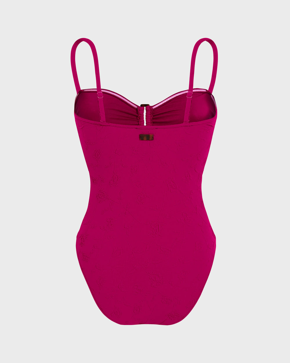 Jacquard One-piece Swimsuit Roses - Red Crimson purple / Vilebrequin Online