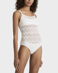 Lace One-piece Swimsuit - Off white / Vilebrequin Sale