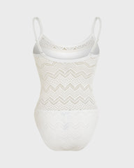 Lace One-piece Swimsuit - Off white / Vilebrequin Sale