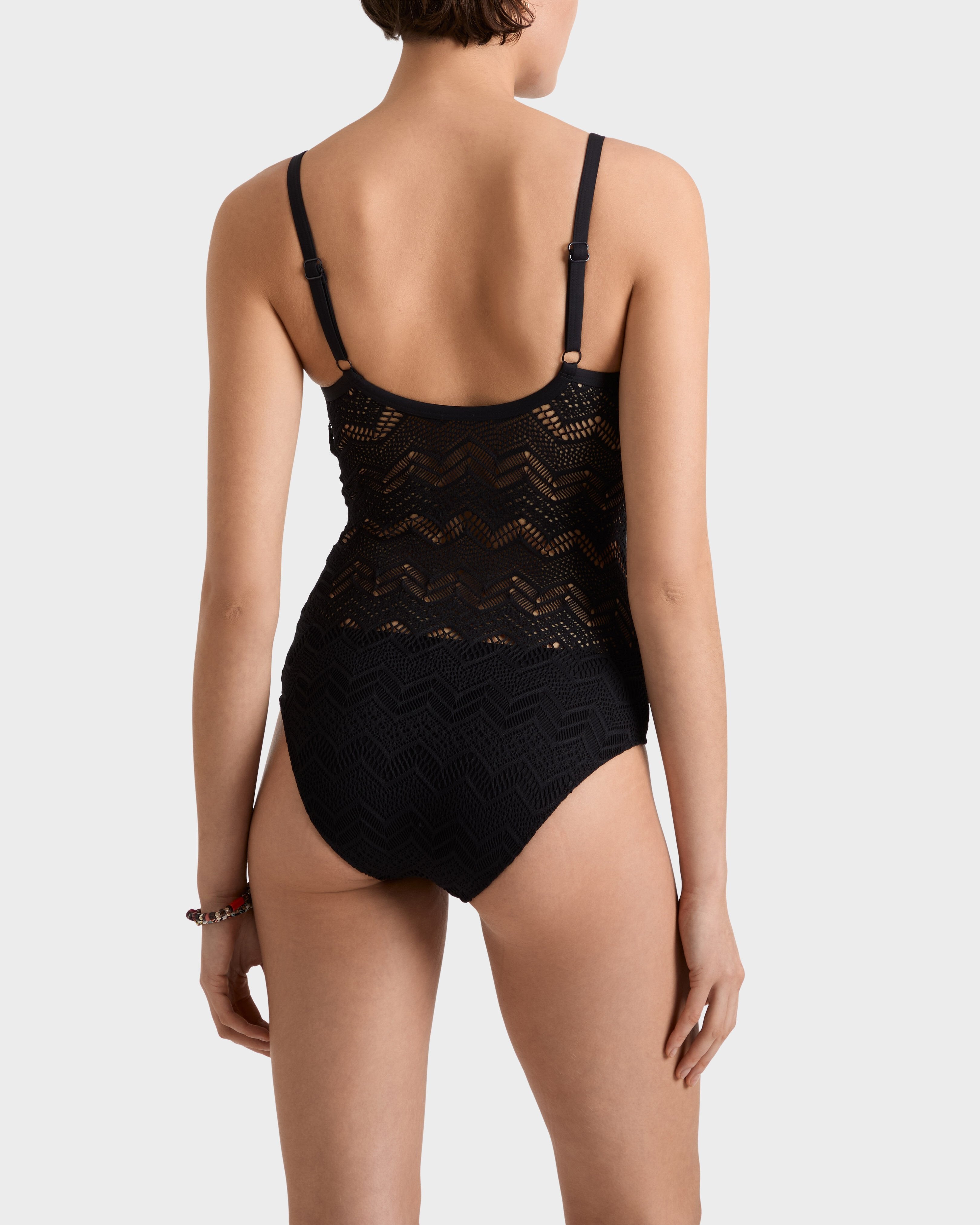 Lace One-piece Swimsuit - Black / Vilebrequin On sale