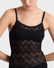 Lace One-piece Swimsuit - Black / Vilebrequin On sale