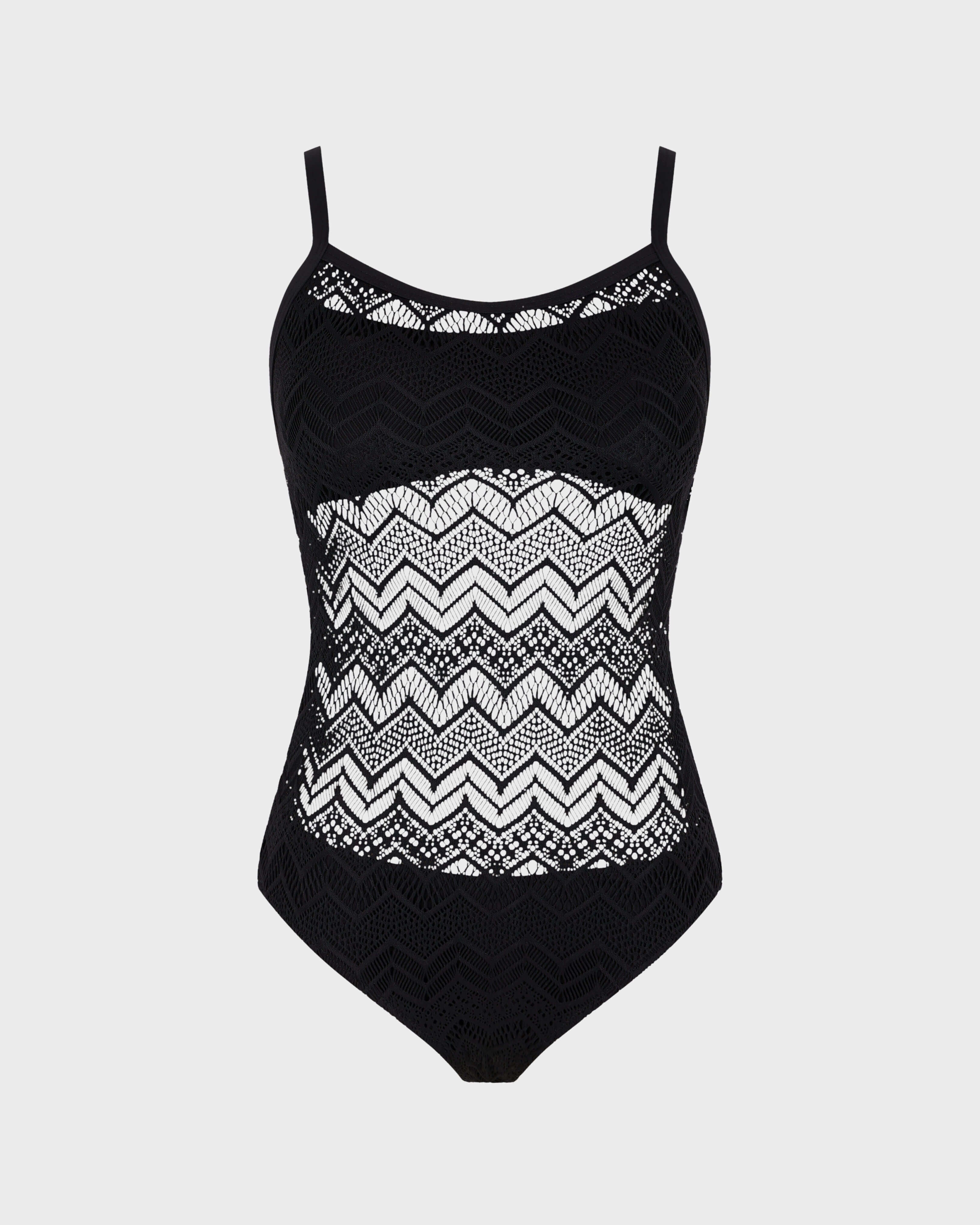 Lace One-piece Swimsuit - Black / Vilebrequin On sale