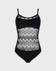 Lace One-piece Swimsuit - Black / Vilebrequin On sale