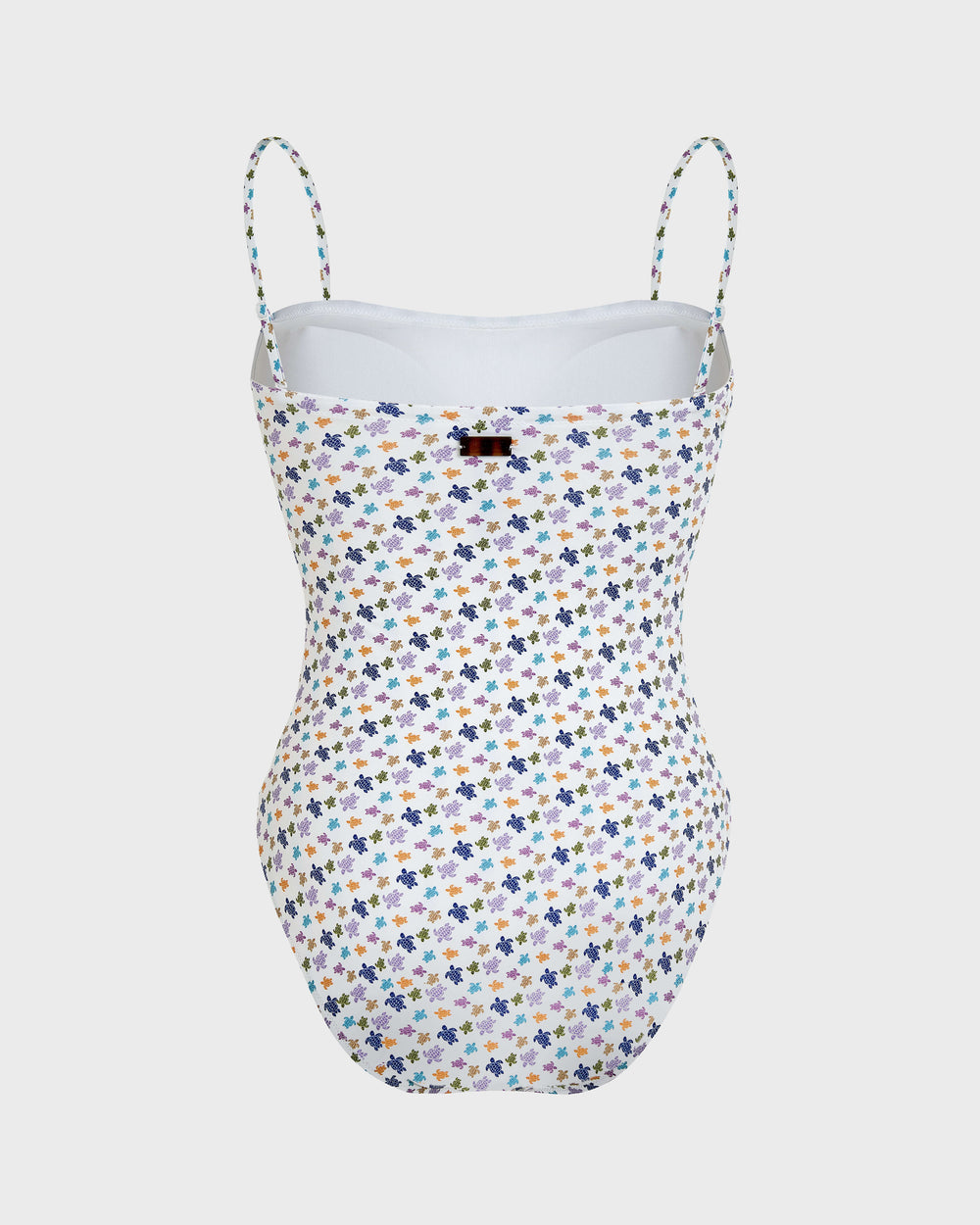 Bustier One-piece Swimsuit Micro Ronde des Tortues - White / Vilebrequin Discount