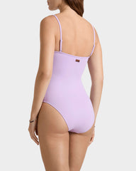 Bustier One-piece Swimsuit Solid - Purple Fleur / Vilebrequin Outlet
