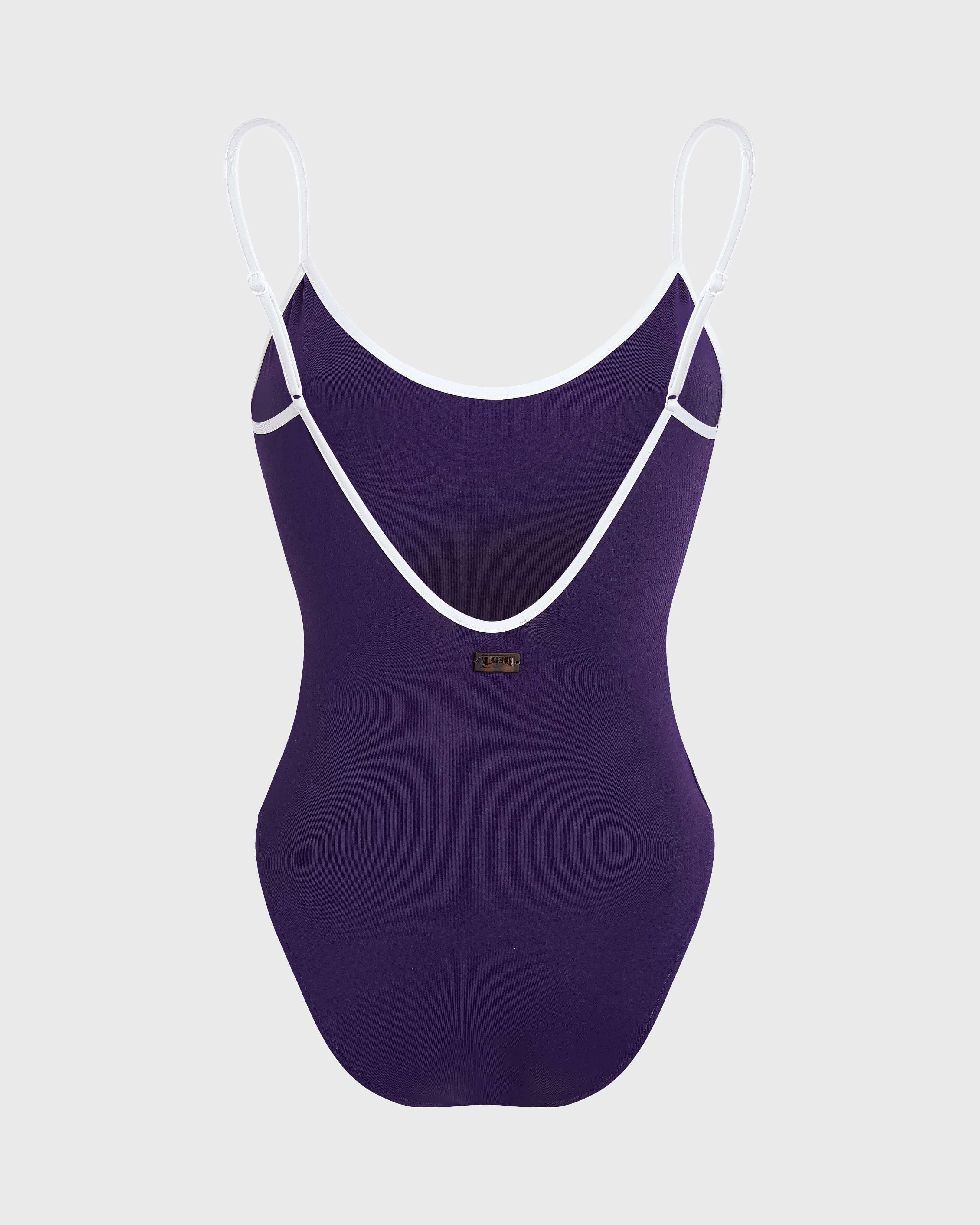 Low-back One-piece Swimsuit Solid - Purple Violette / Vilebrequin New