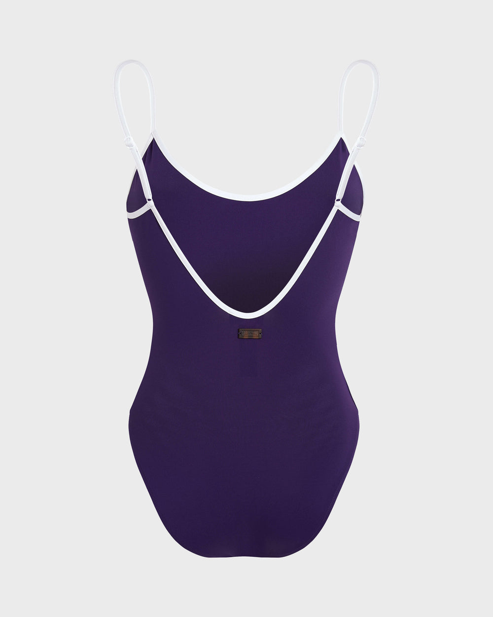Low-back One-piece Swimsuit Solid - Purple Violette / Vilebrequin New