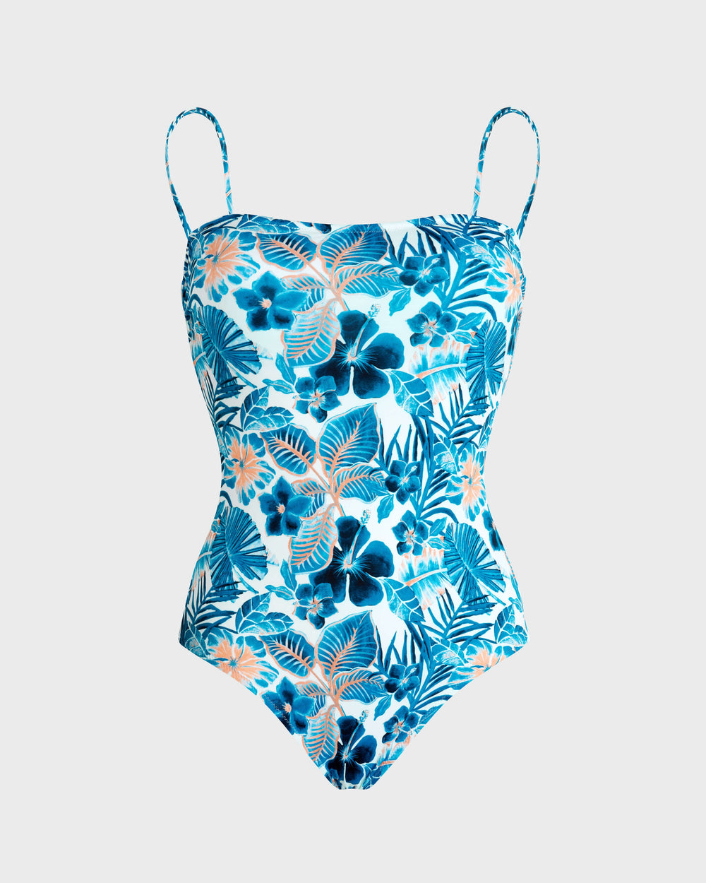 Bustier One-piece Swimsuit Island Flowers - White / Vilebrequin Online