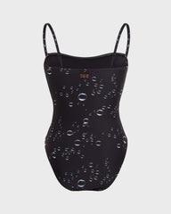 Bustier One-piece Swimsuit Bubble 3D - Black / Vilebrequin Discount