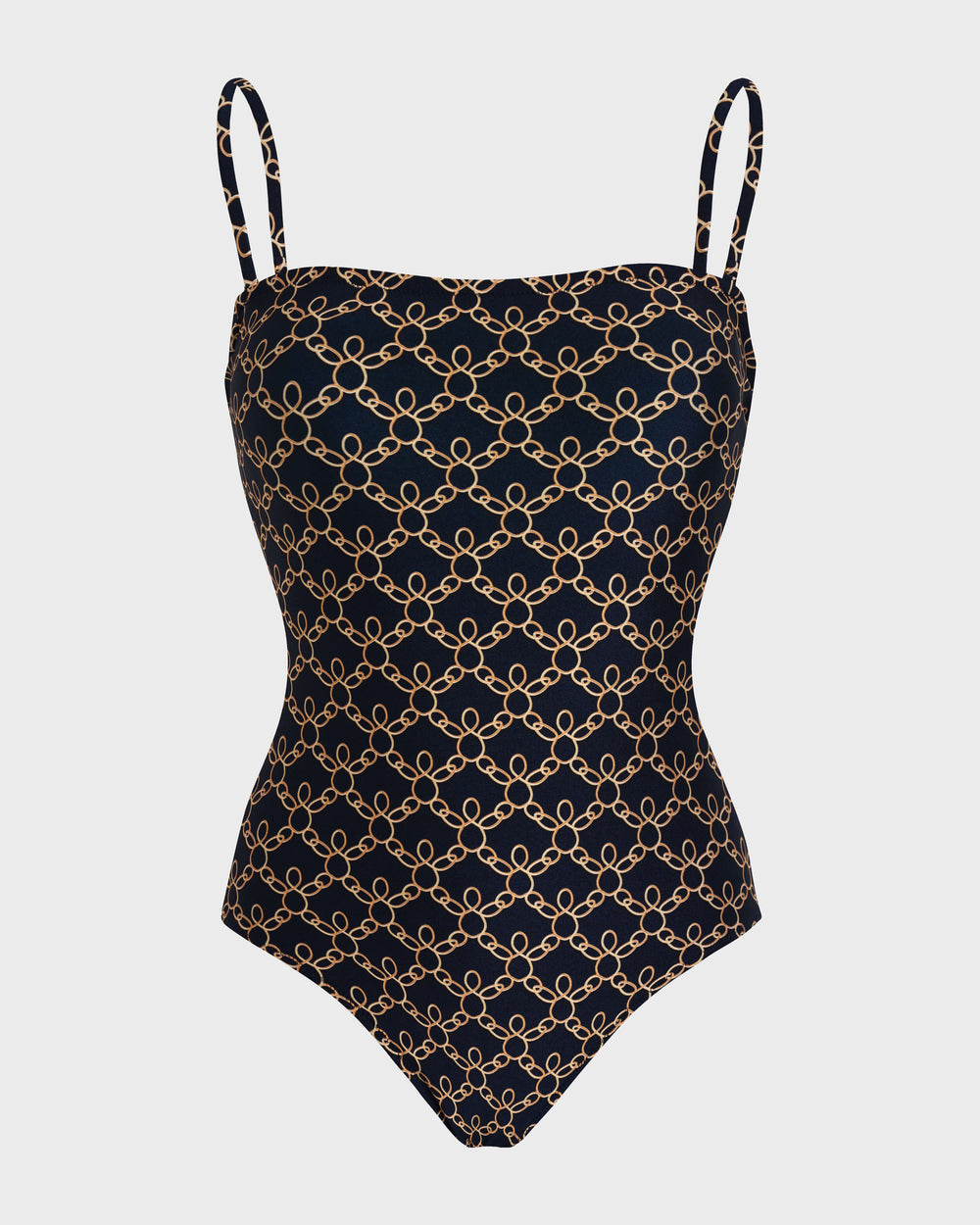 Bustier One-piece swimsuit Turtles Chains - Blue Navy / Vilebrequin US