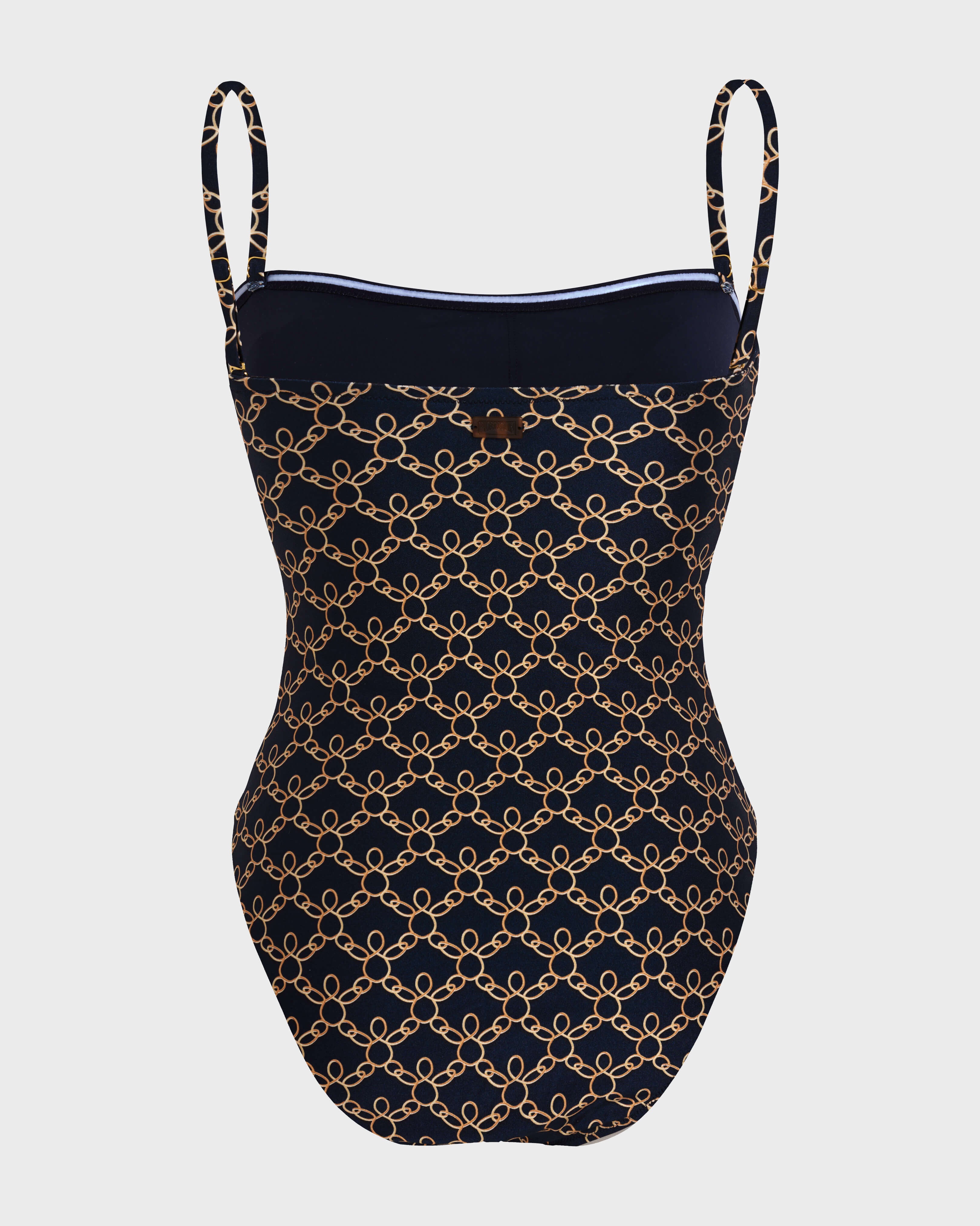 Bustier One-piece swimsuit Turtles Chains - Blue Navy / Vilebrequin US