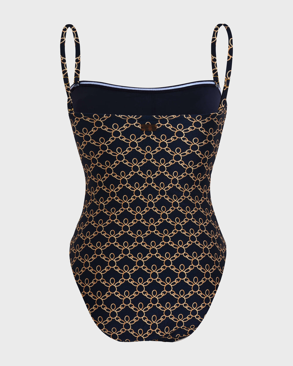 Bustier One-piece swimsuit Turtles Chains - Blue Navy / Vilebrequin US