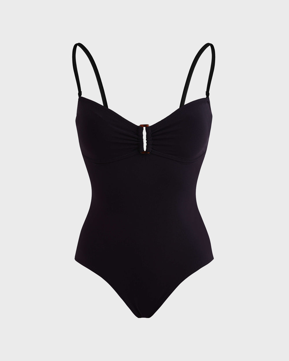 Bandeau One-piece Swimsuit Solid - Black / Vilebrequin Sale