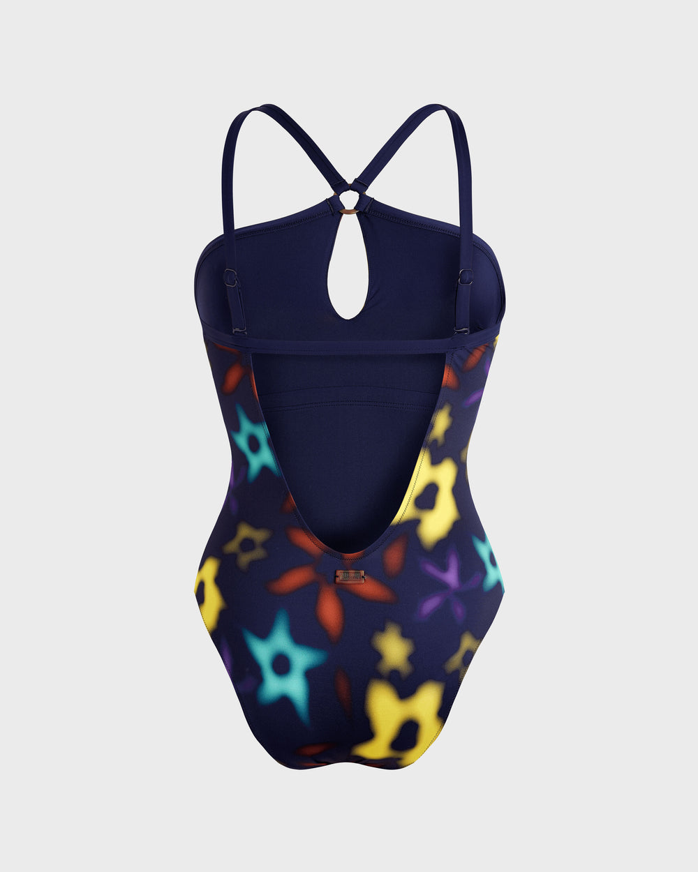 Key Hole One-piece Swimsuit Blurred - Blue Navy / Vilebrequin On sale
