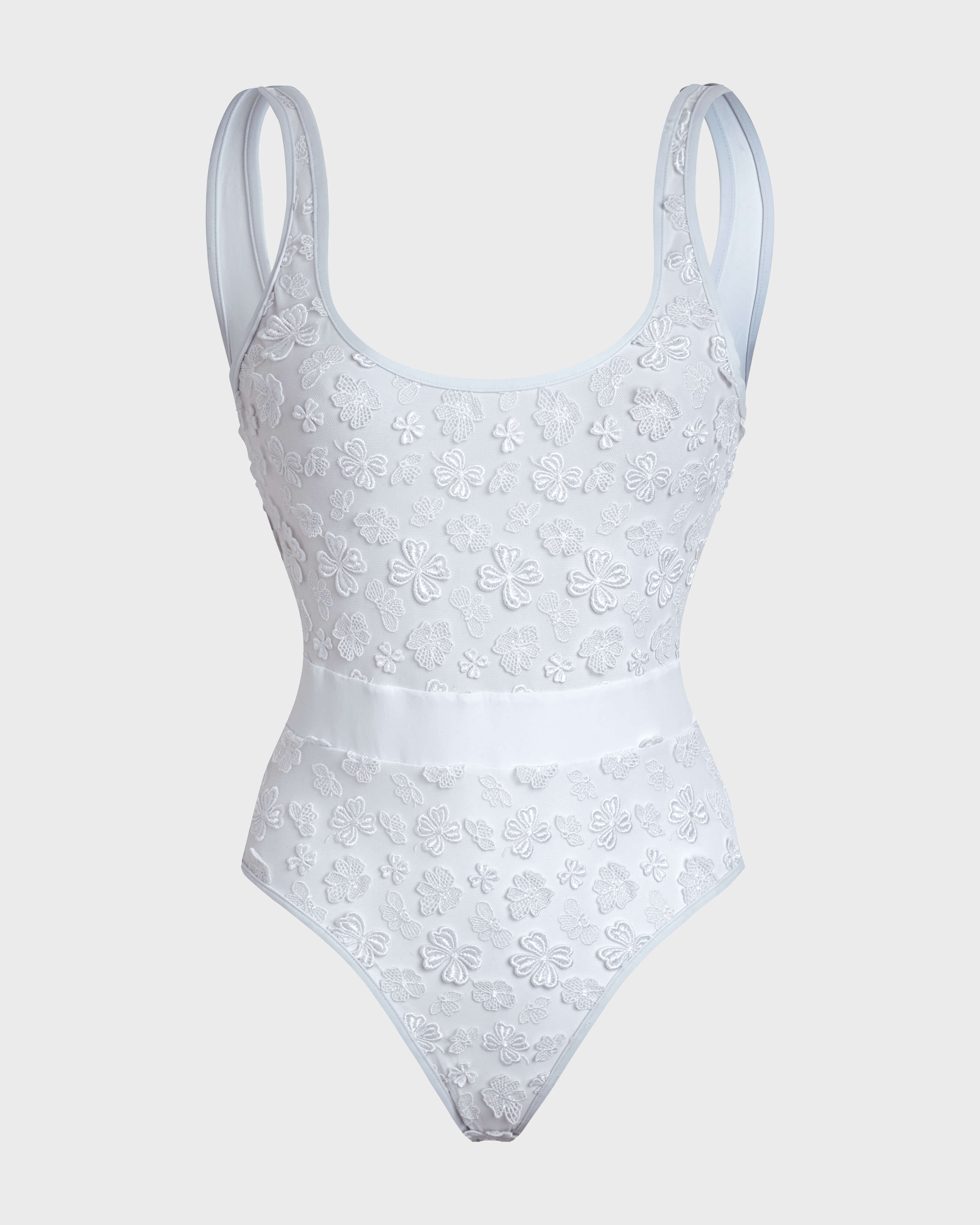 One-piece swimsuit Embroidered Flowers - White / Vilebrequin For sale