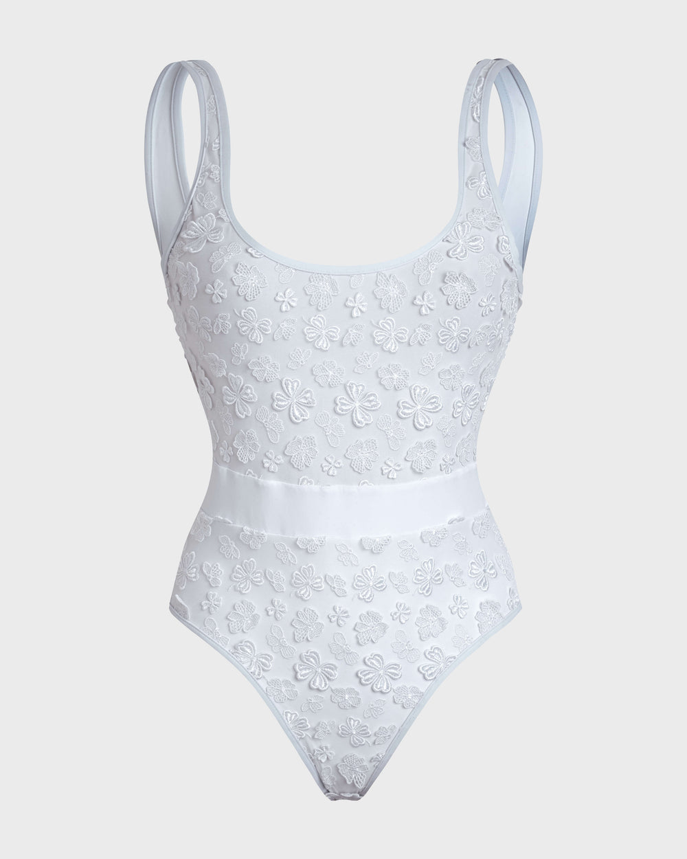 One-piece swimsuit Embroidered Flowers - White / Vilebrequin For sale
