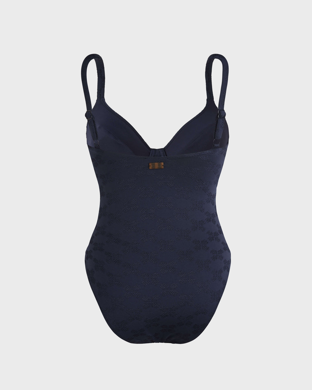 Underwire One-piece Swimsuit Turtle Monogram Jacquard - Blue Navy / Vilebrequin US