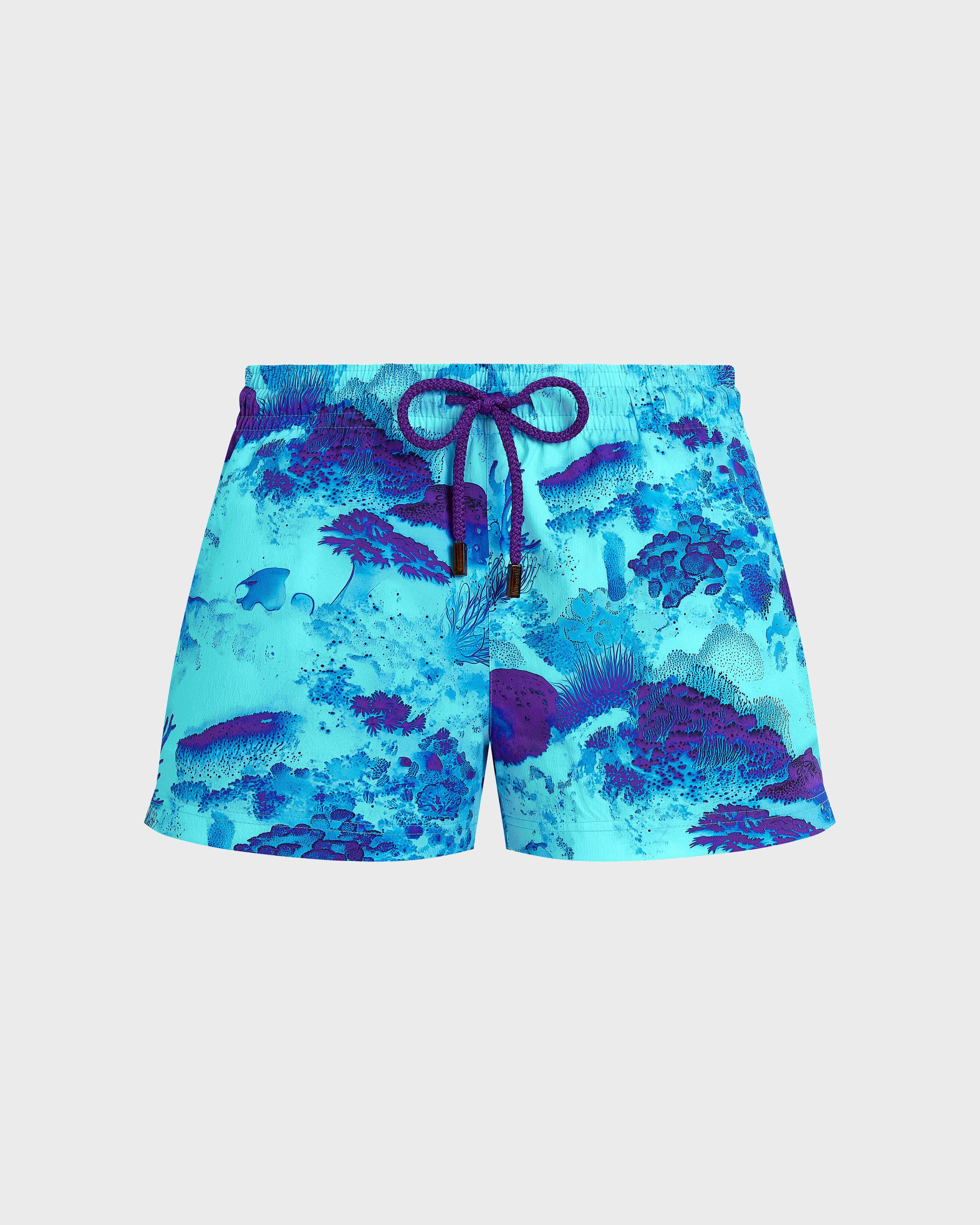 Stretch Swim Trunks Coral Reef - Blue Oxygene / Vilebrequin Online